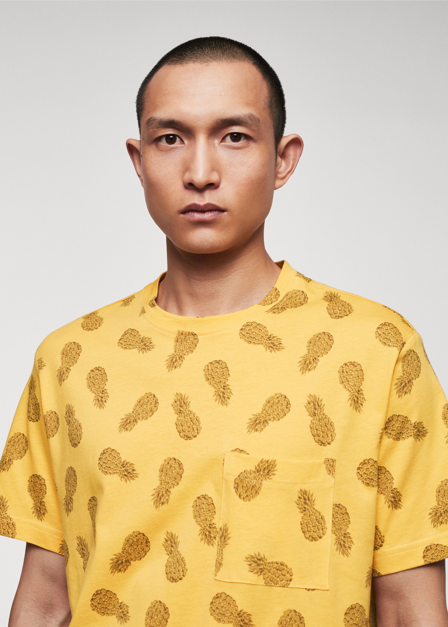 Printed cotton-blend t-shirt - Details of the article 1