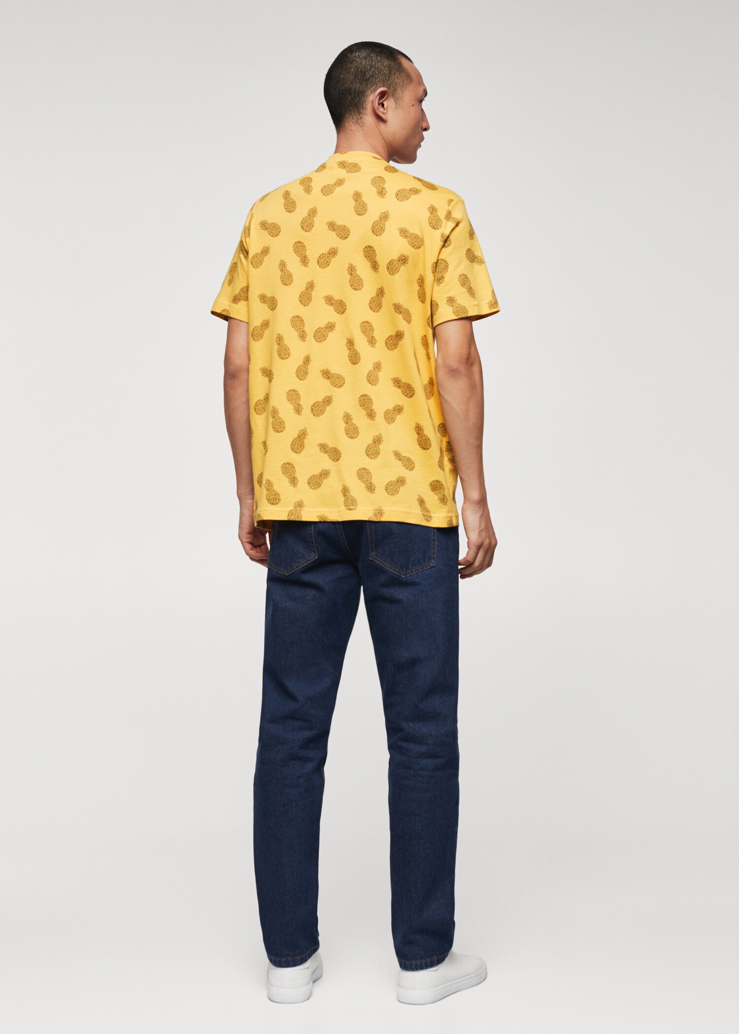 Printed cotton-blend t-shirt - Reverse of the article