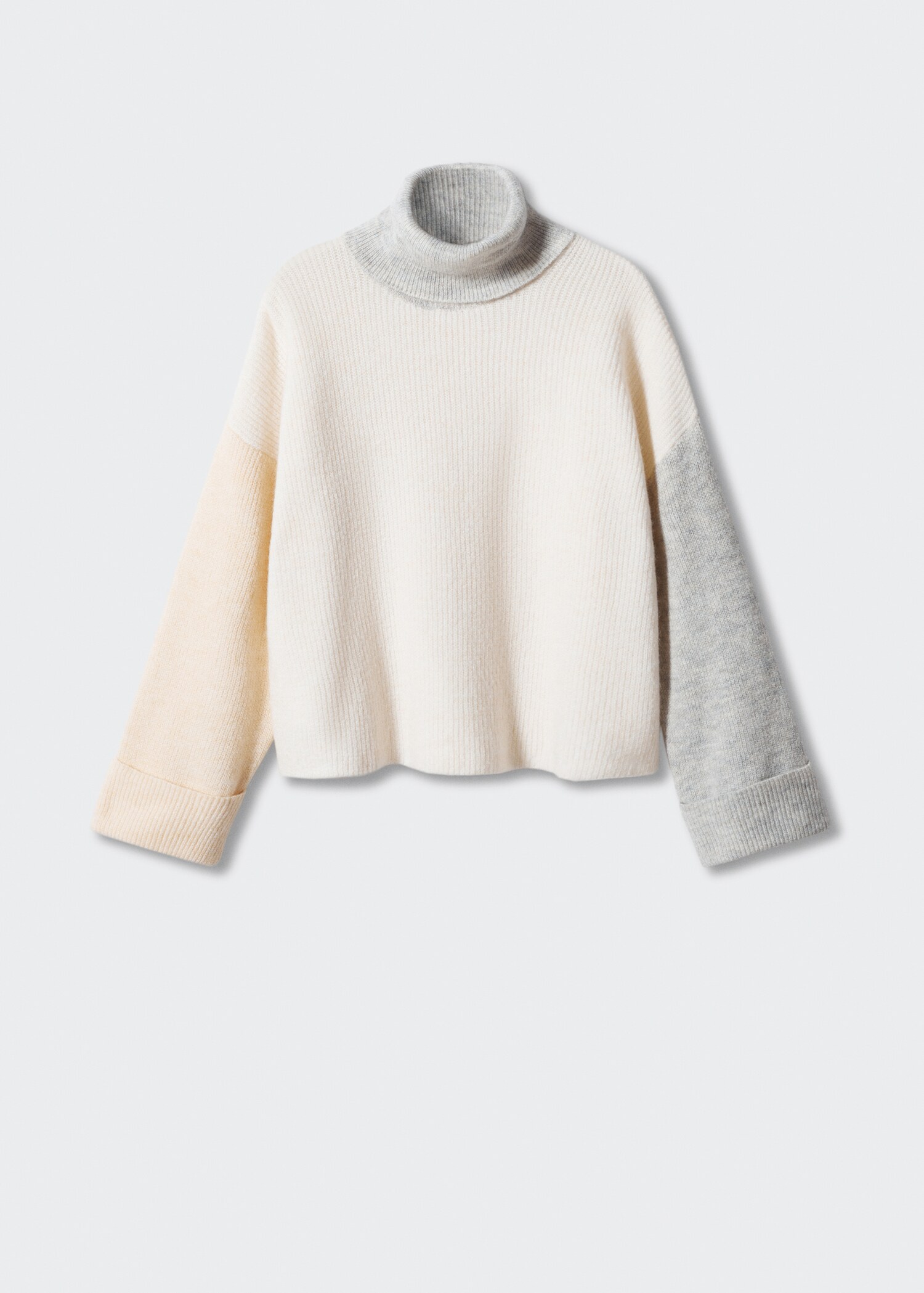  Combined panel knit sweater - Article without model