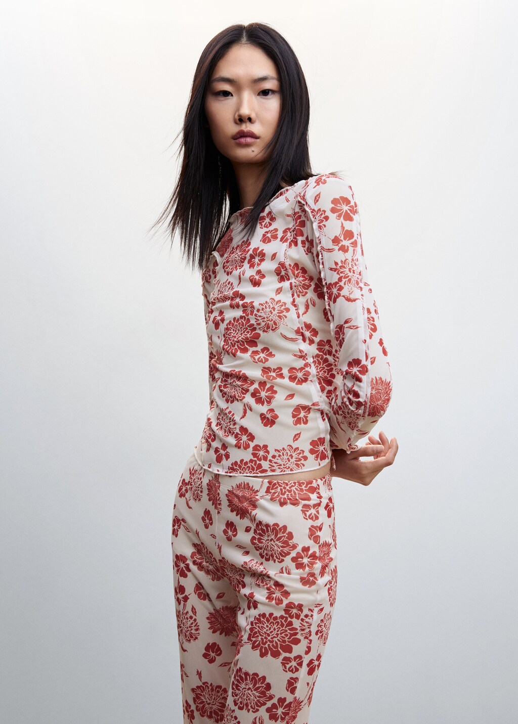 Pantalon imprime floral