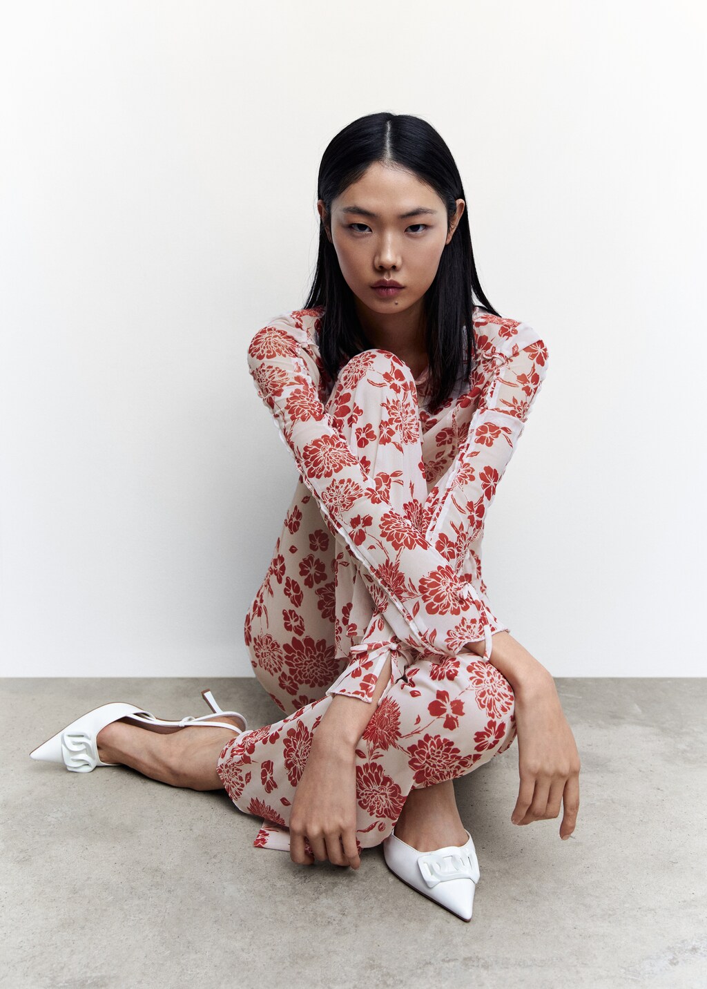 Pantalon imprime floral