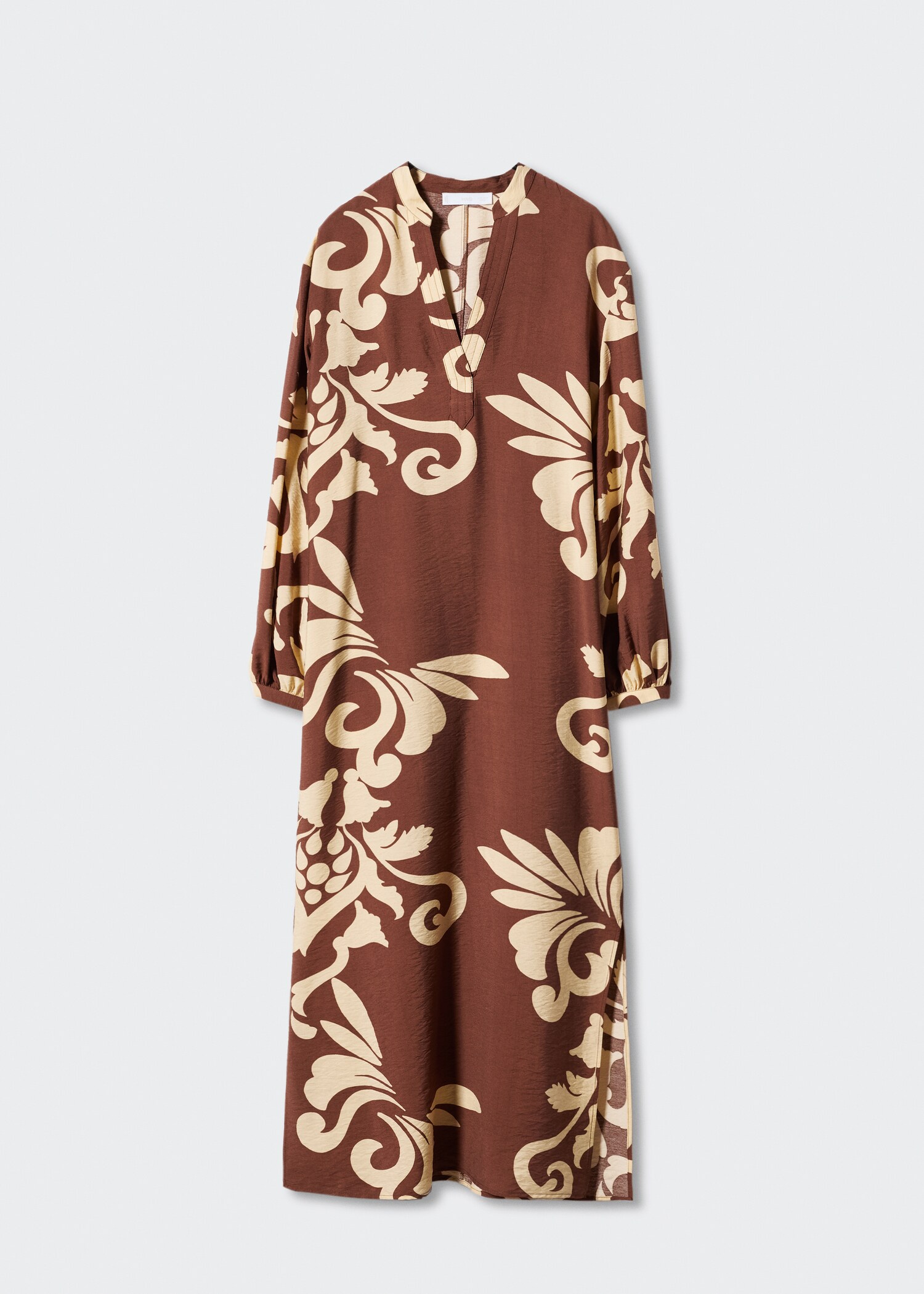 Vestido estampado abertura  - Artículo sin modelo
