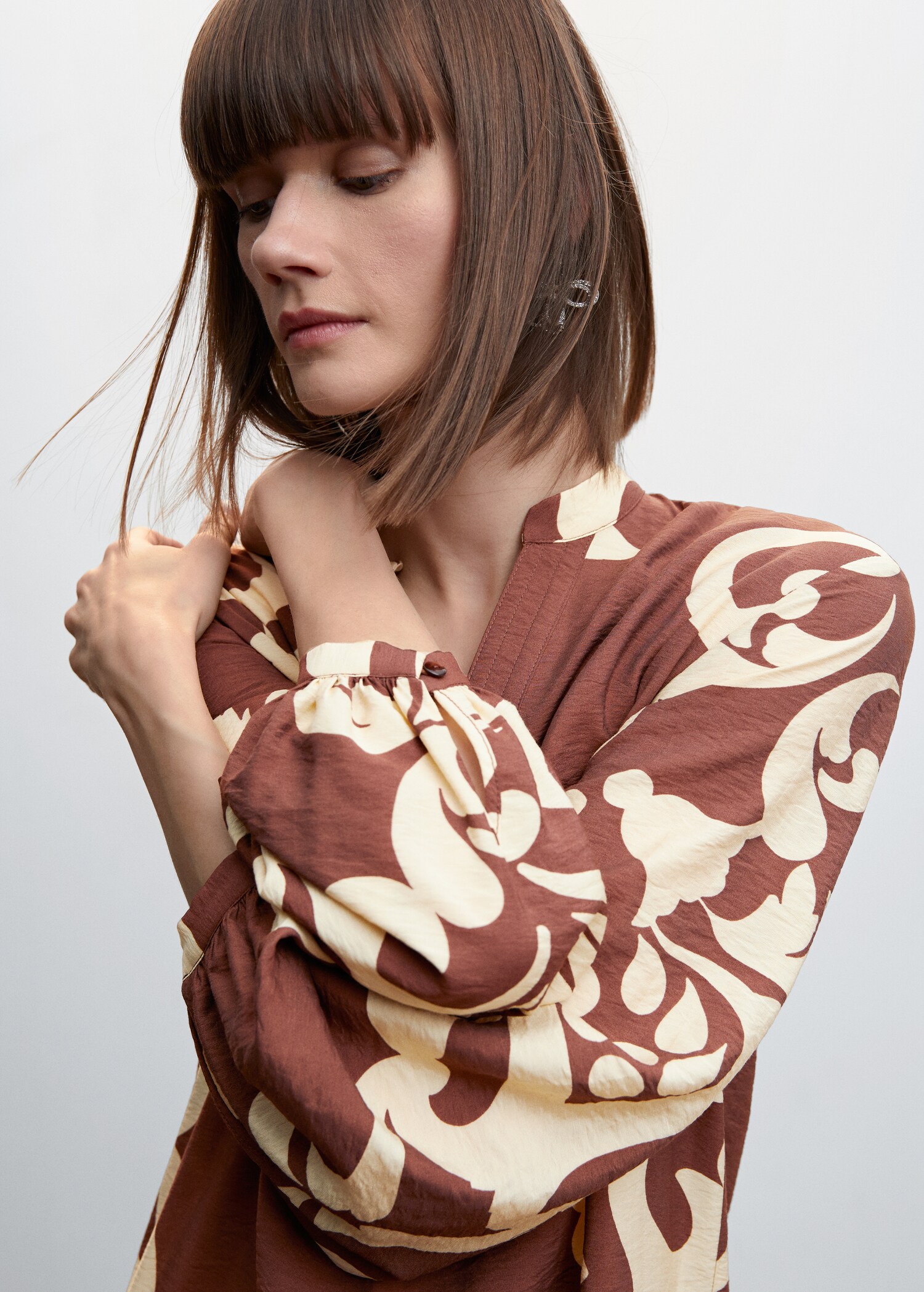 Vestido estampado abertura  - Detalle del artículo 2