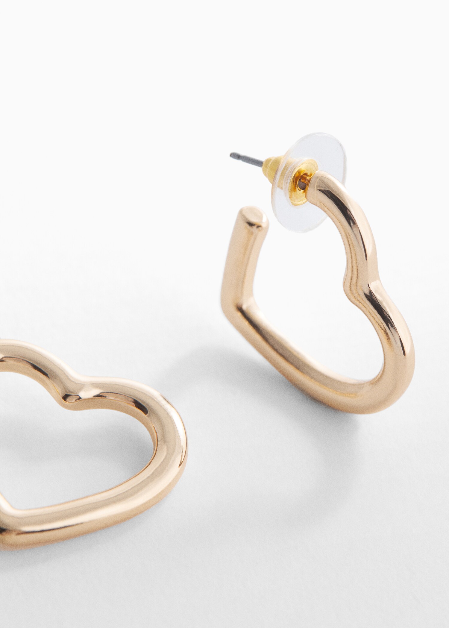 Heart-shape earrings - Medium plane