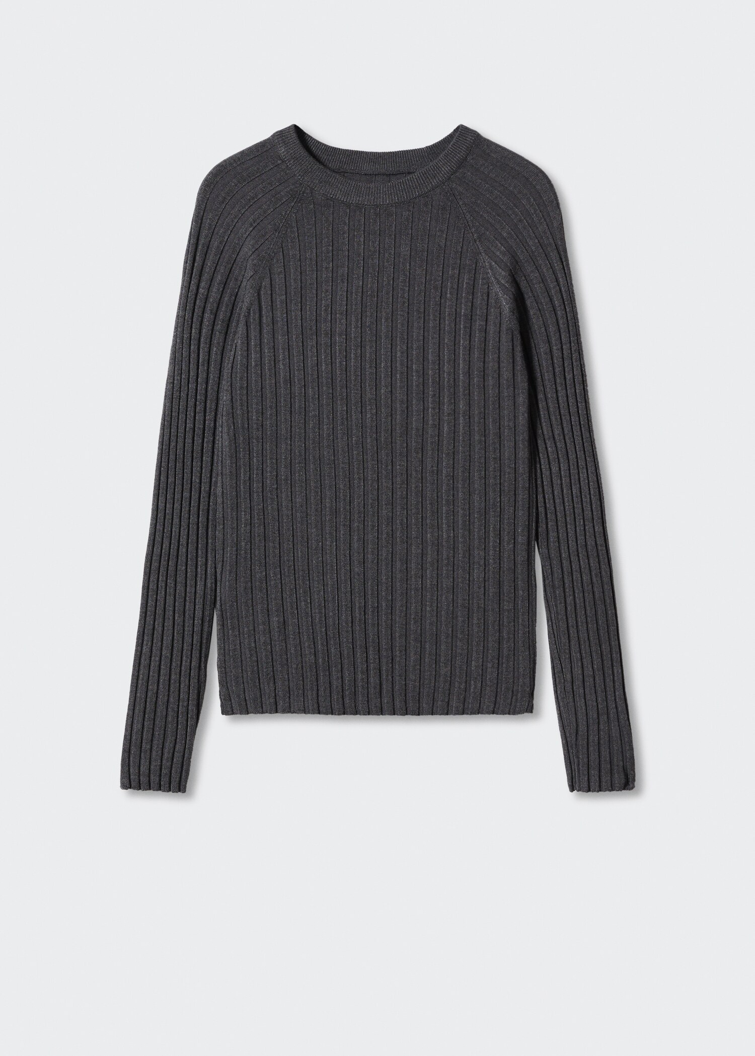 Ribbed knit sweater - Article without model