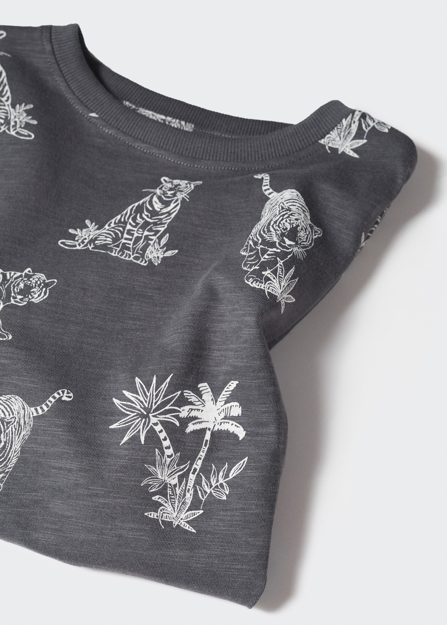 Printed cotton-blend T-shirt - Details of the article 8