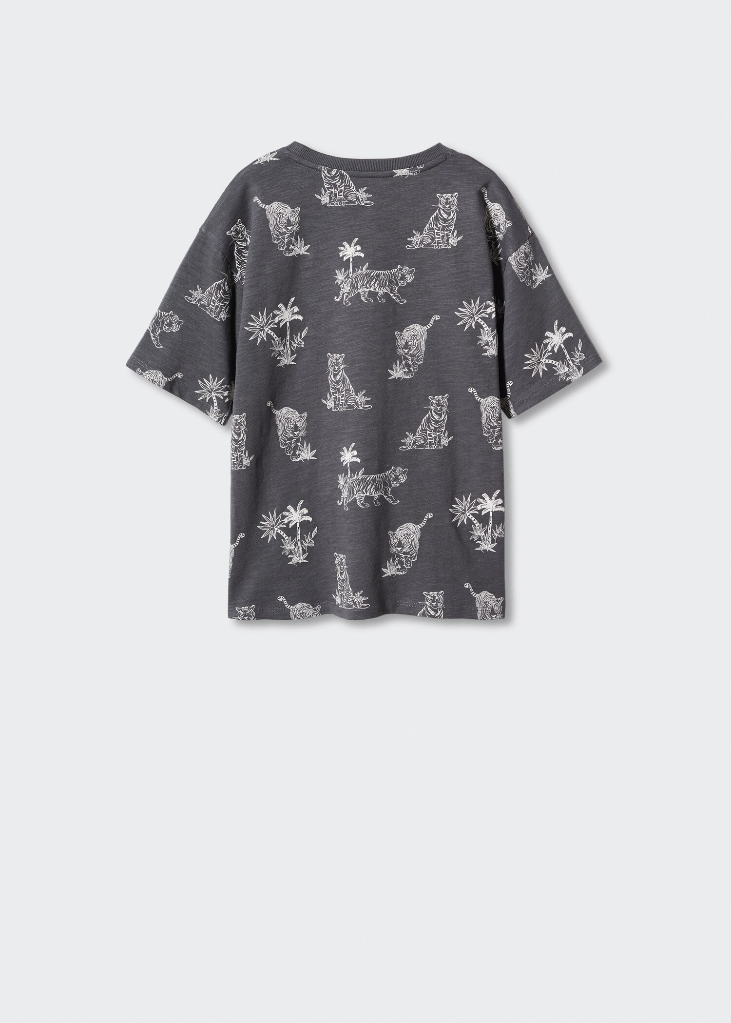 Printed cotton-blend T-shirt - Reverse of the article