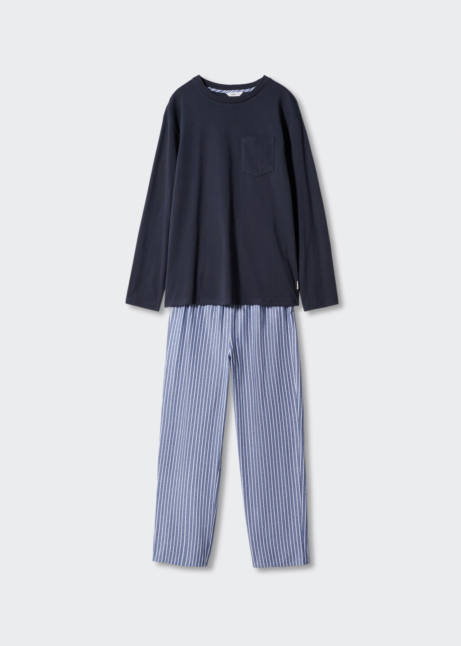 Langer Pyjama mit Streifen - Artikel ohne Model