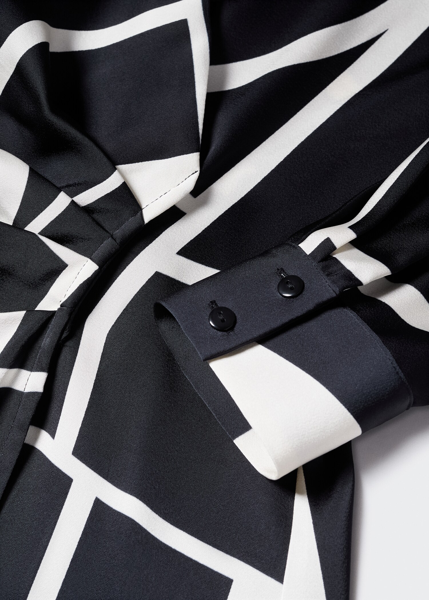 Printed satin dress - Details of the article 8