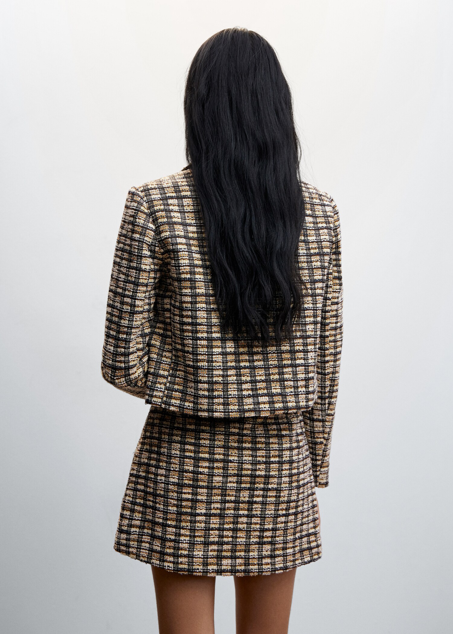 Veste tweed à carreaux - Verso de l’article