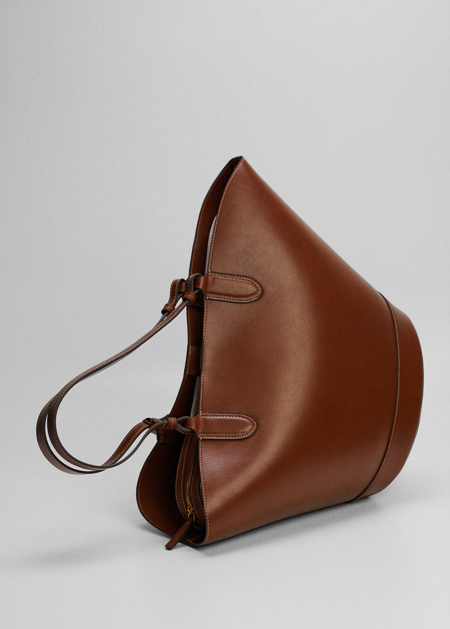 Leather-effect shopper bag - Details of the article 5