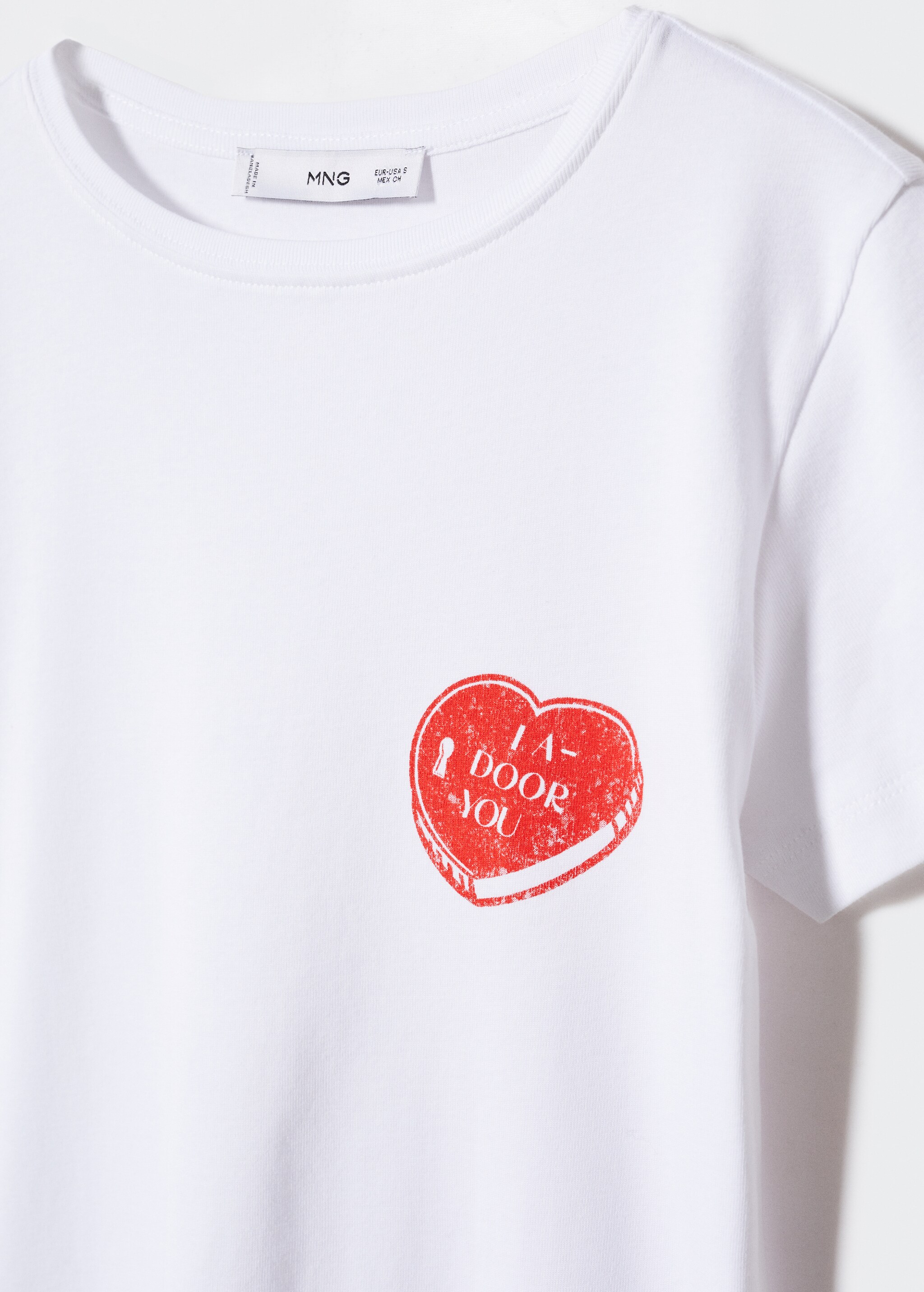 Printed message T-shirt - Details of the article 8