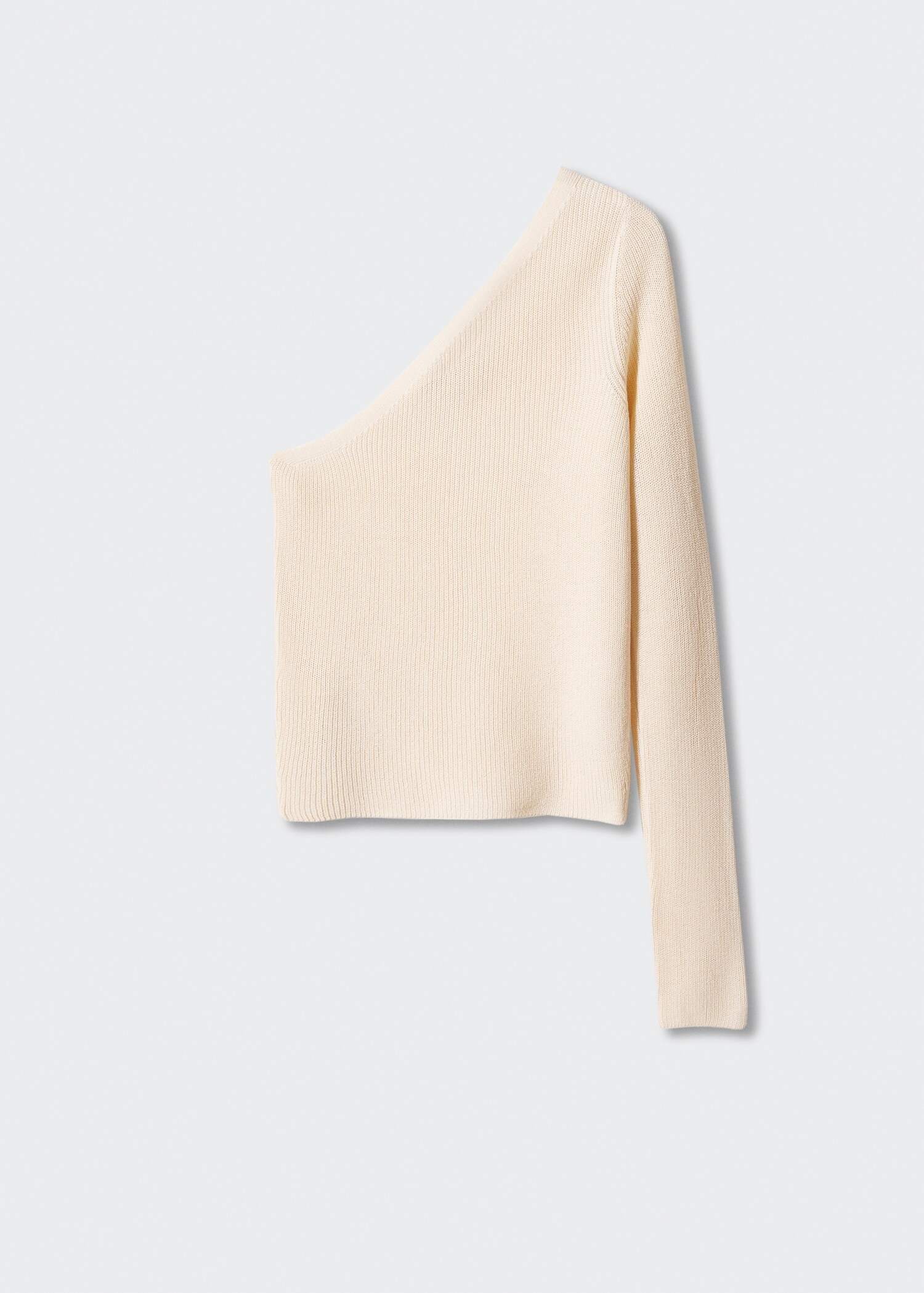 Pull-over asymétrique côtelé - Article sans modèle
