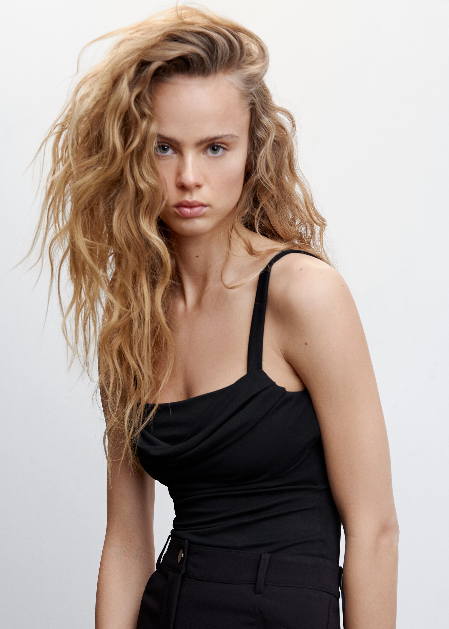 Draped bodysuit with straps - Details of the article 1
