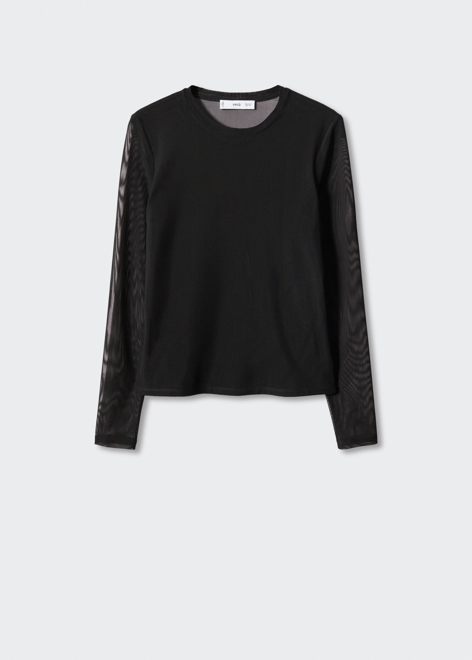 Camiseta paneles semitransparentes - Artículo sin modelo
