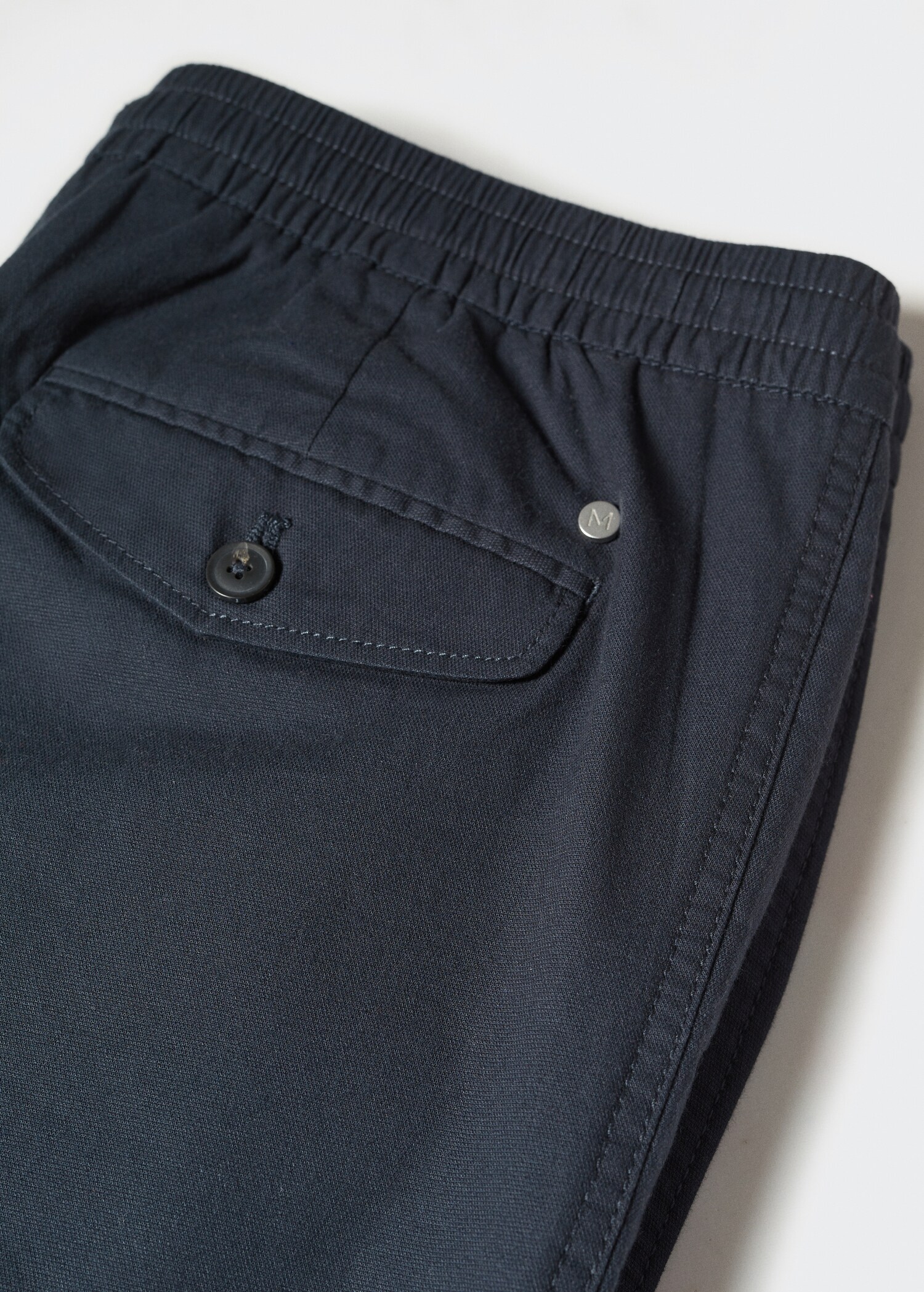 Cotton jogger-style trousers - Details of the article 8