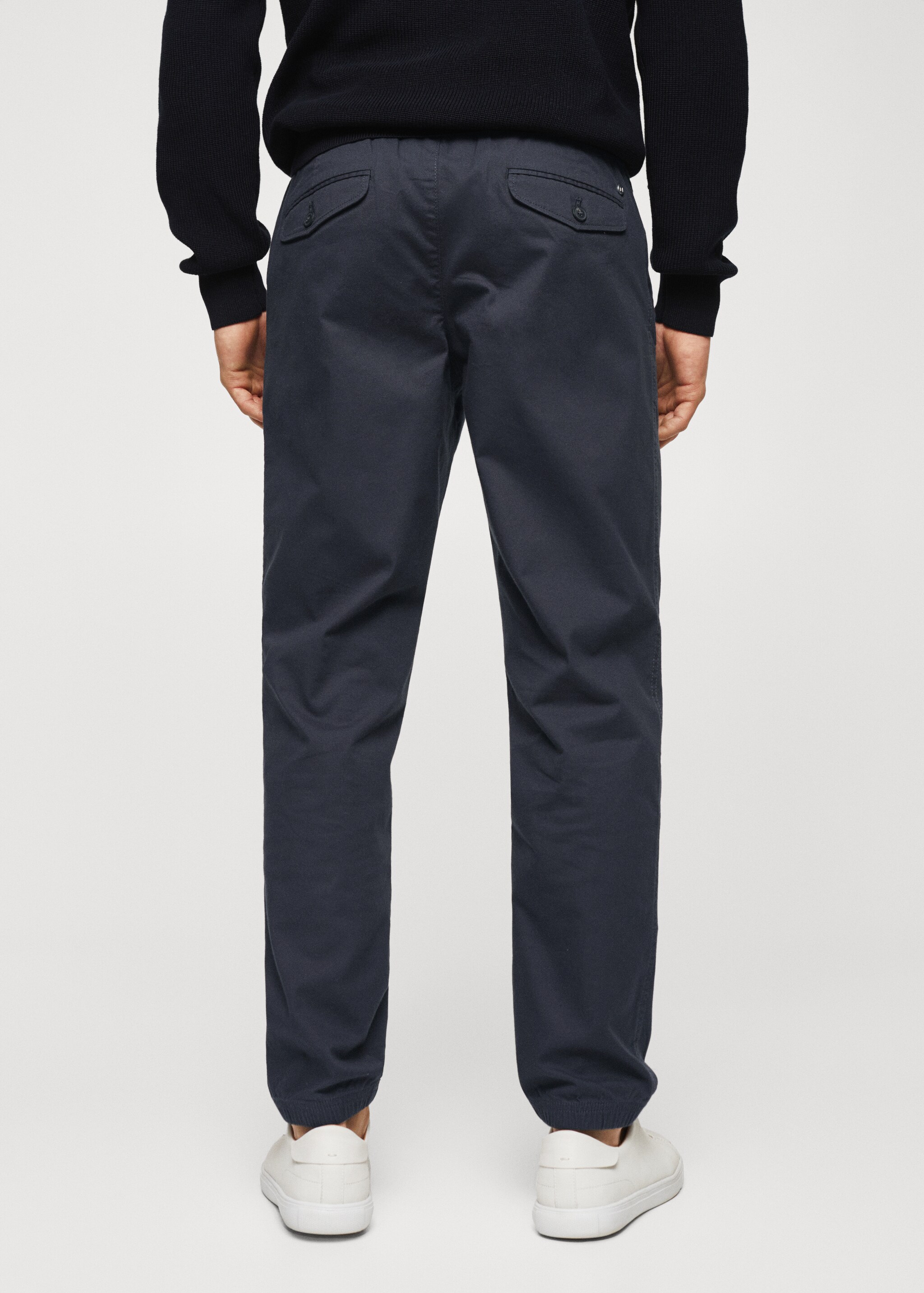 Cotton jogger-style trousers - Reverse of the article