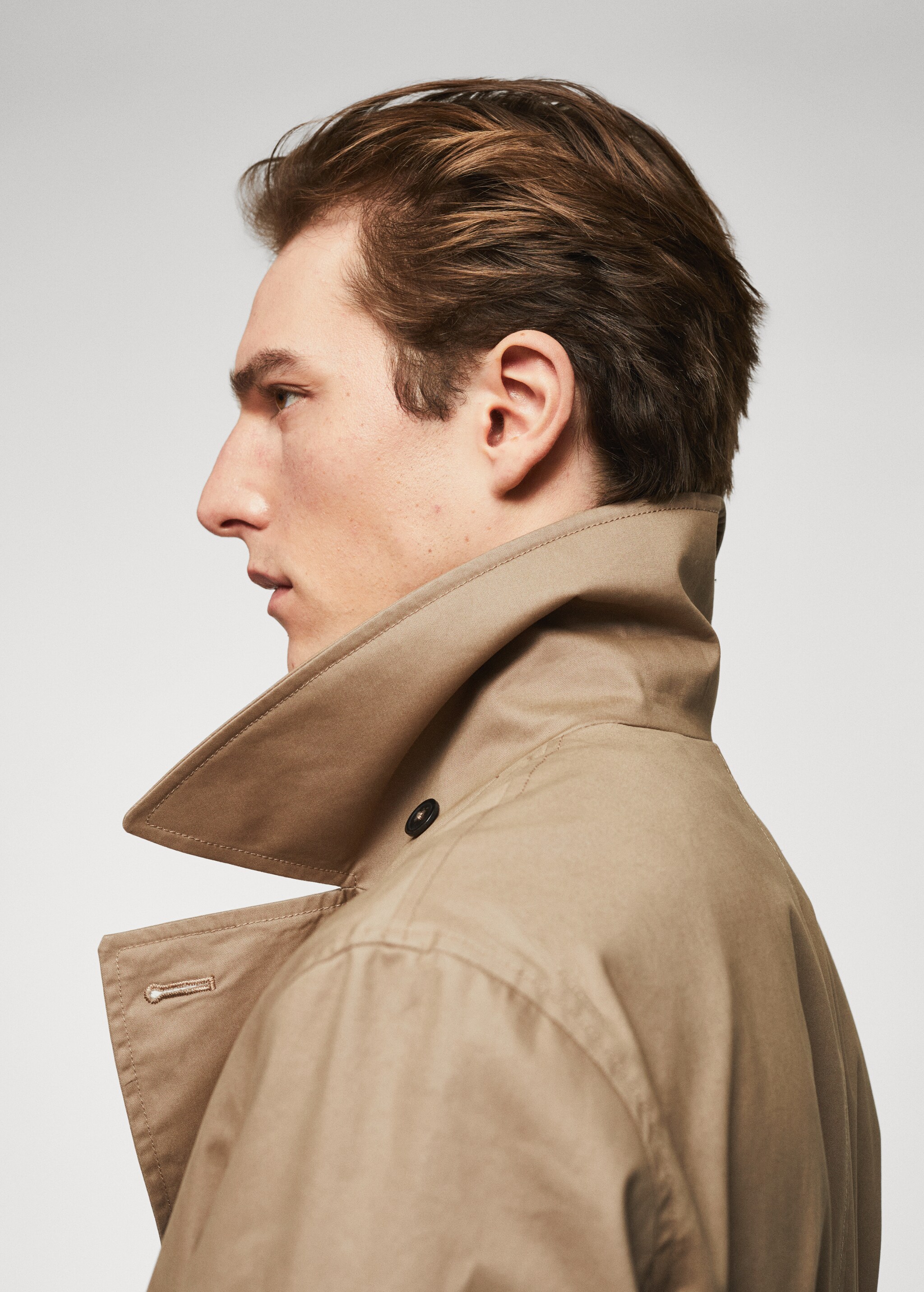 Classic 100% cotton trench coat - Details of the article 1