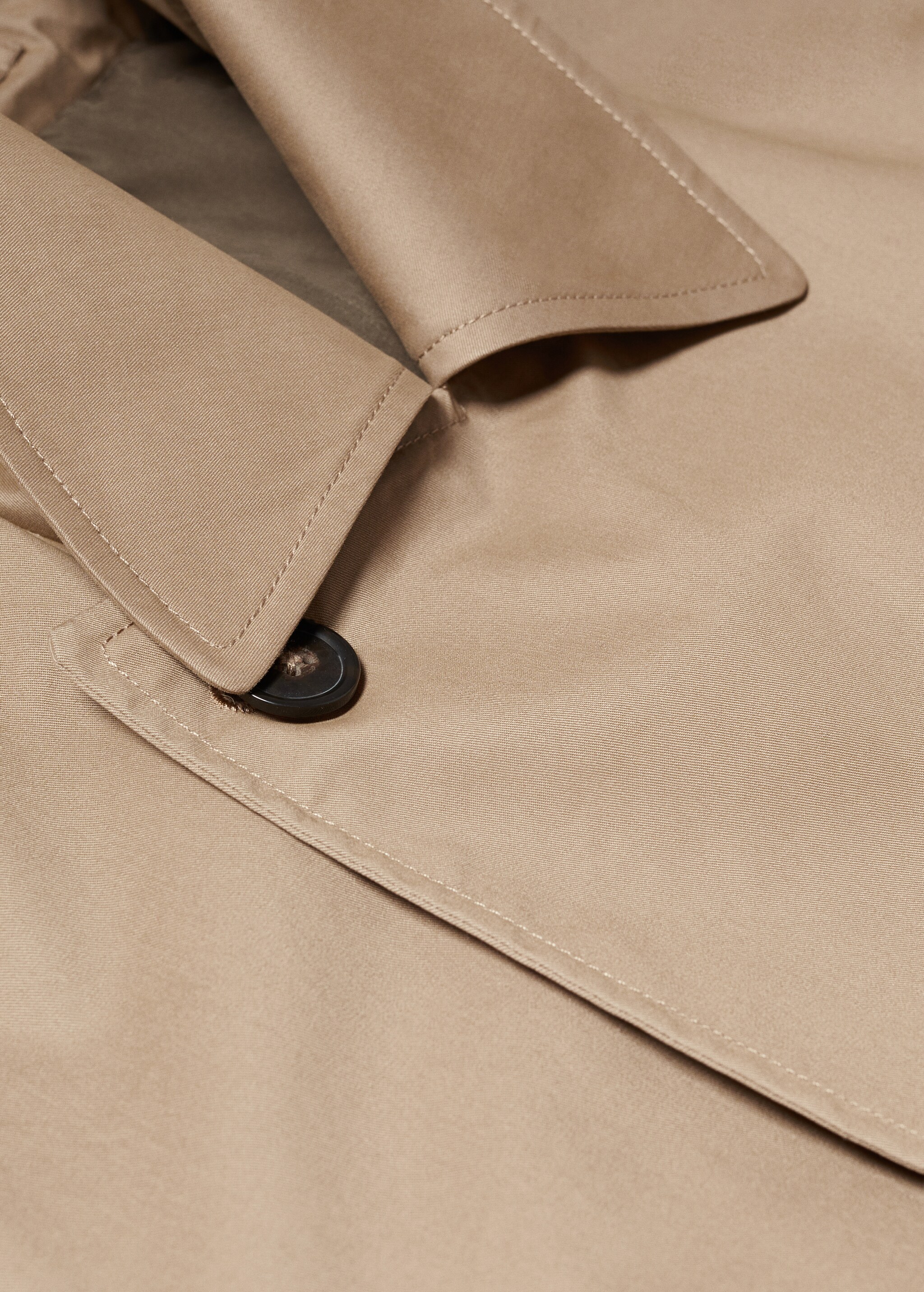 Classic 100% cotton trench coat - Details of the article 8