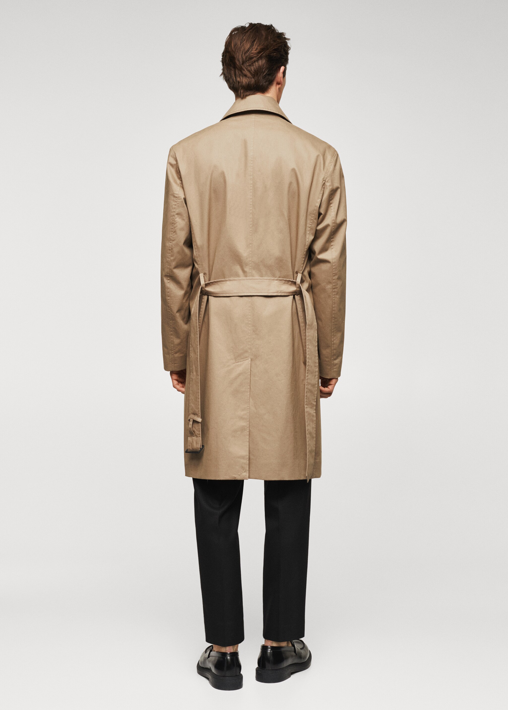 Classic 100% cotton trench coat - Reverse of the article