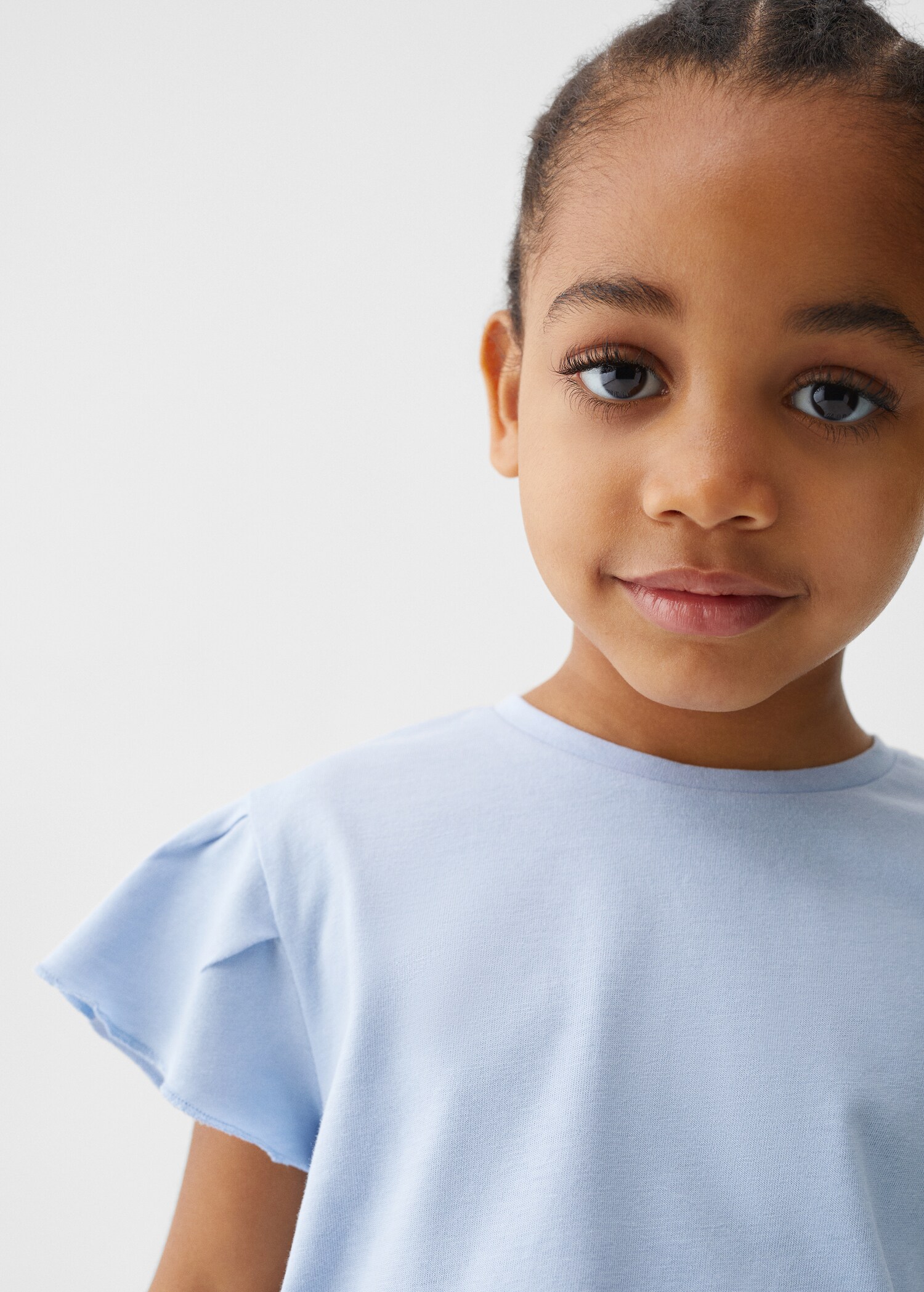 Ruffled sleeve T-shirt - Details of the article 1