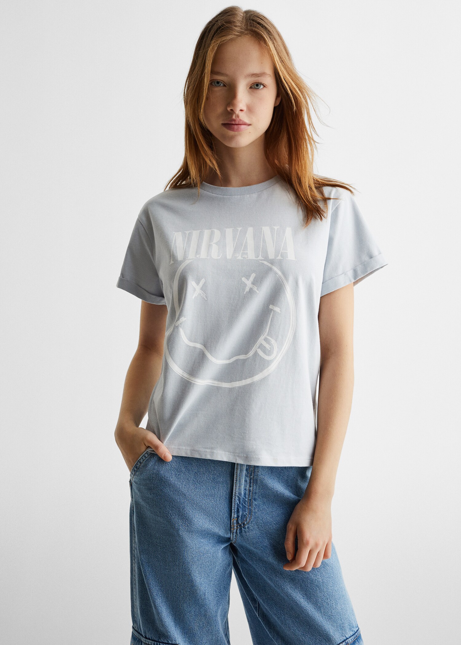 T-Shirt mit Nirvana-Design - Mittlere Ansicht