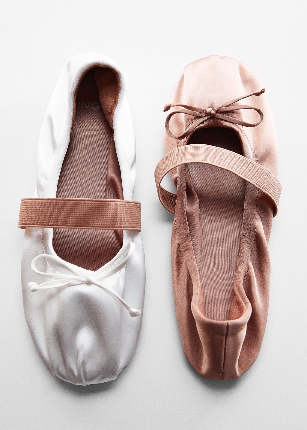 Satin flat shoes deals