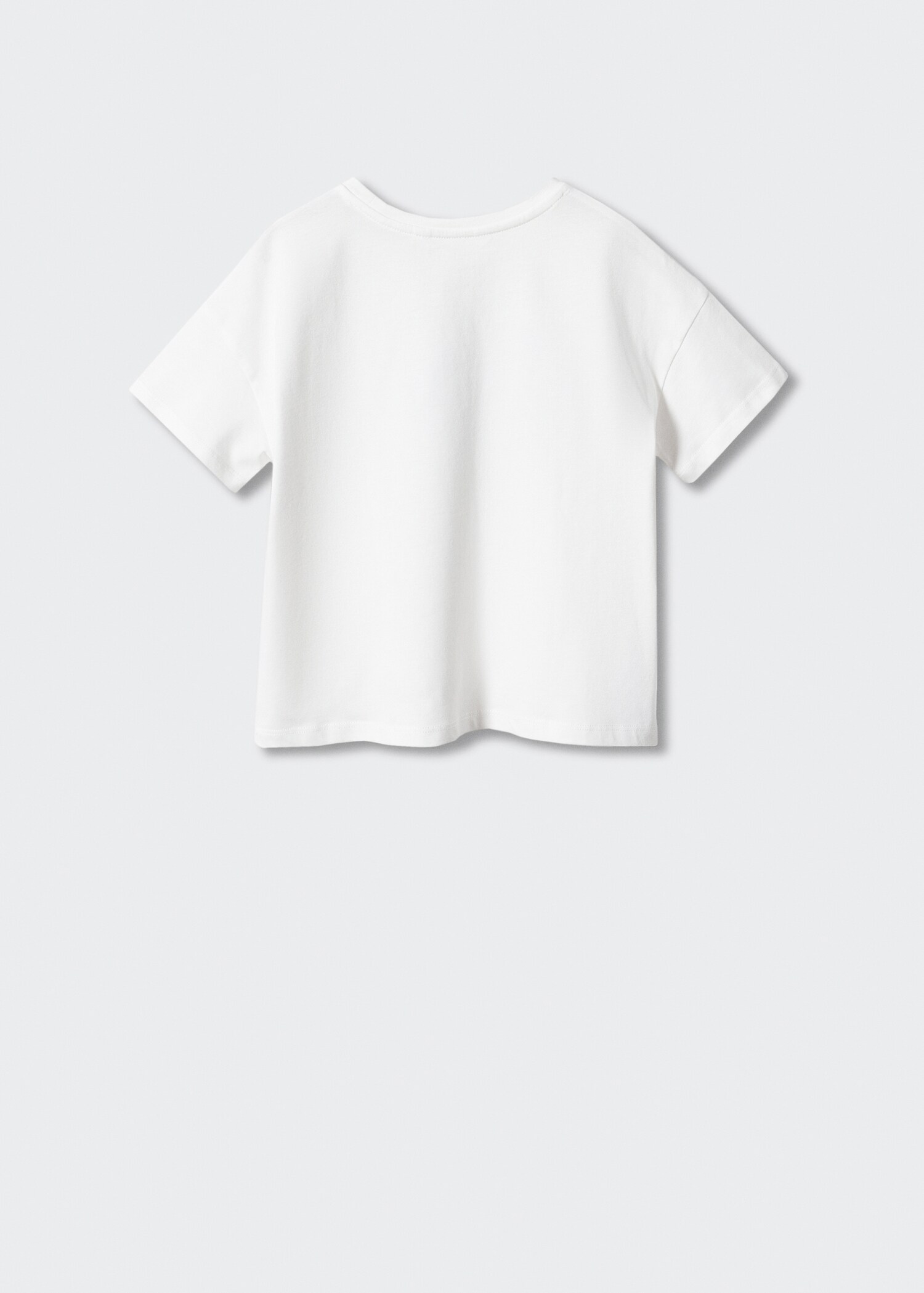 Textured message T-shirt - Reverse of the article