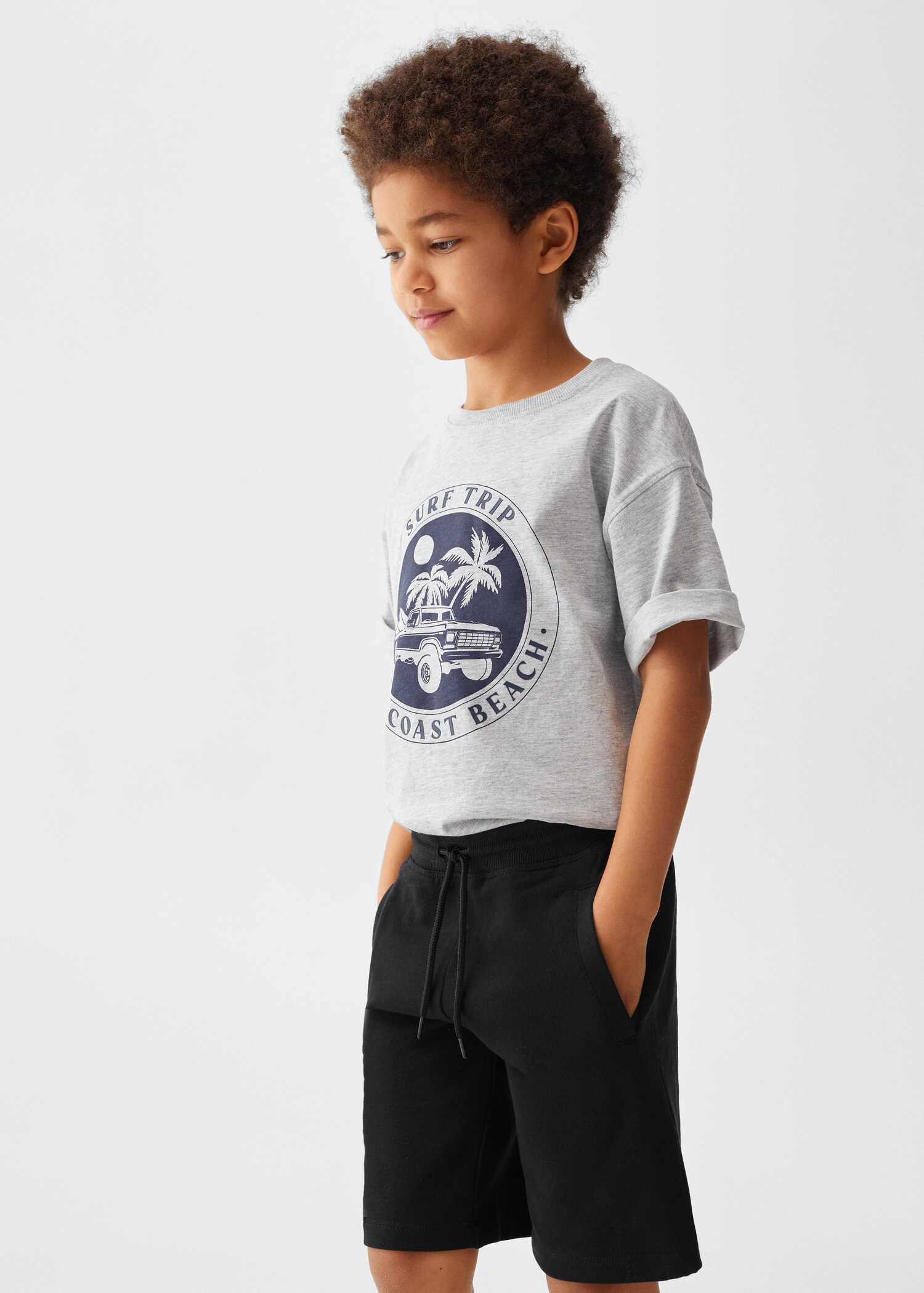 Bermudas jogger algodón - Plano medio