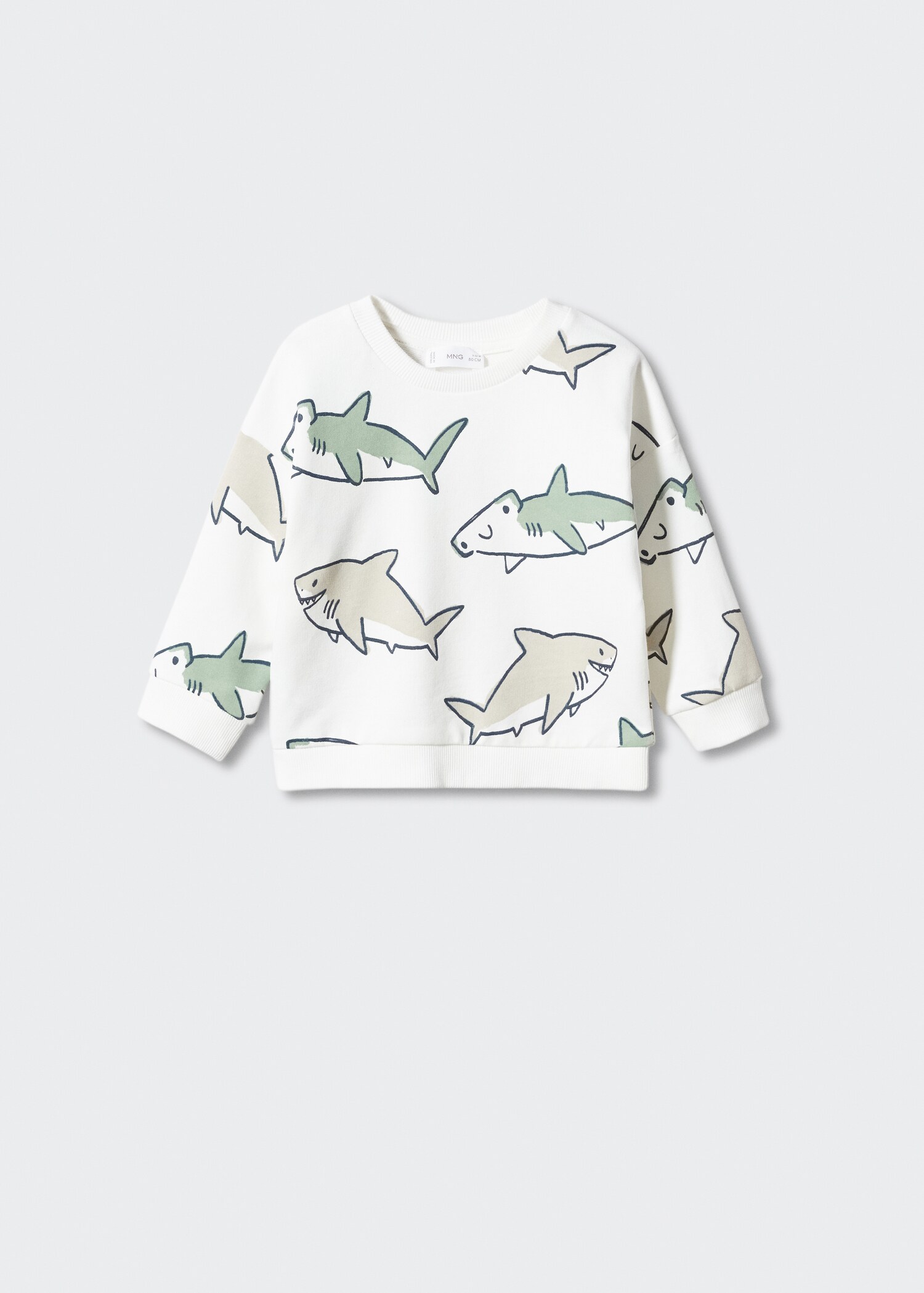 Printed cotton sweatshirt - Article without model