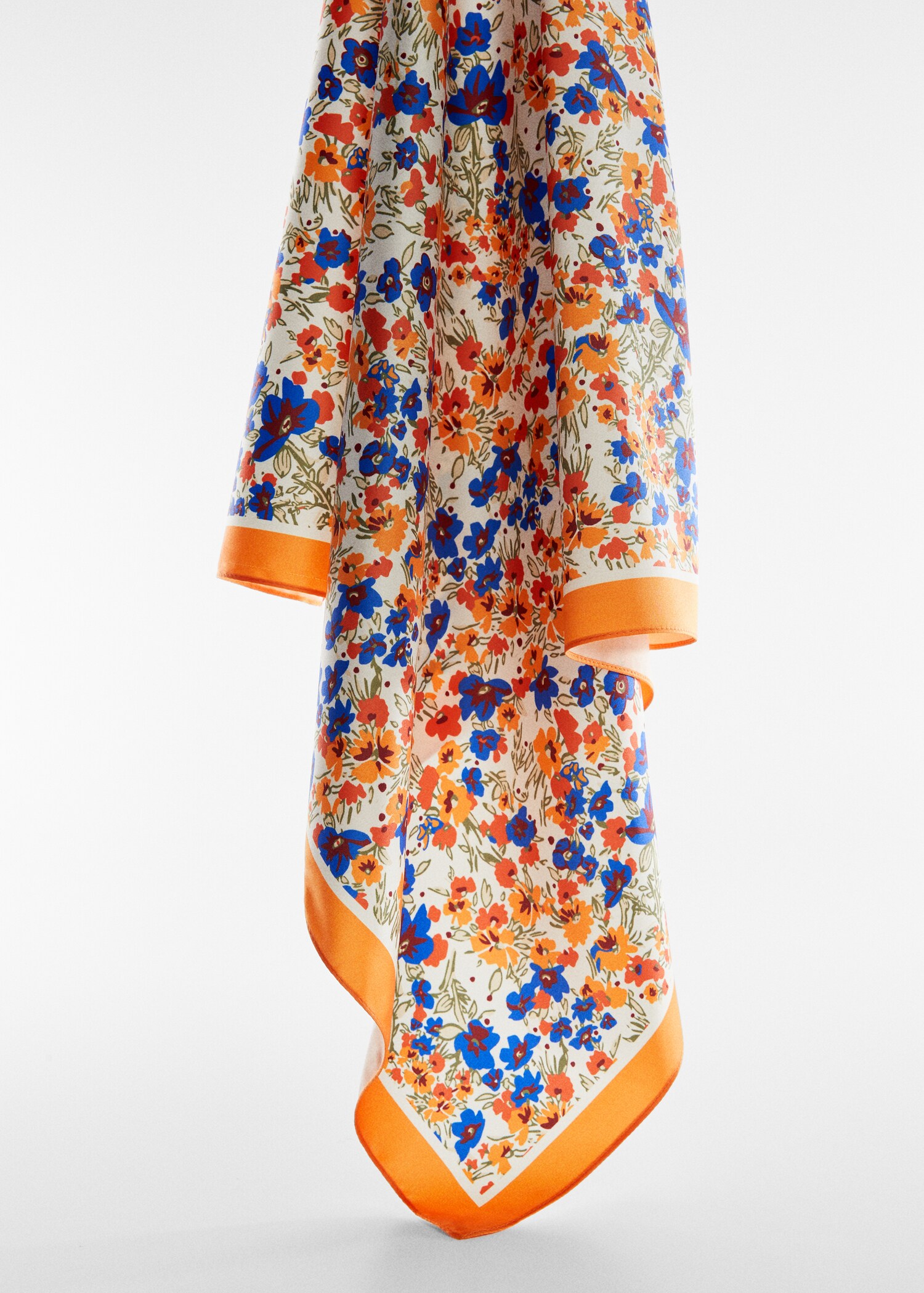 Floral printed scarf - Medium plane