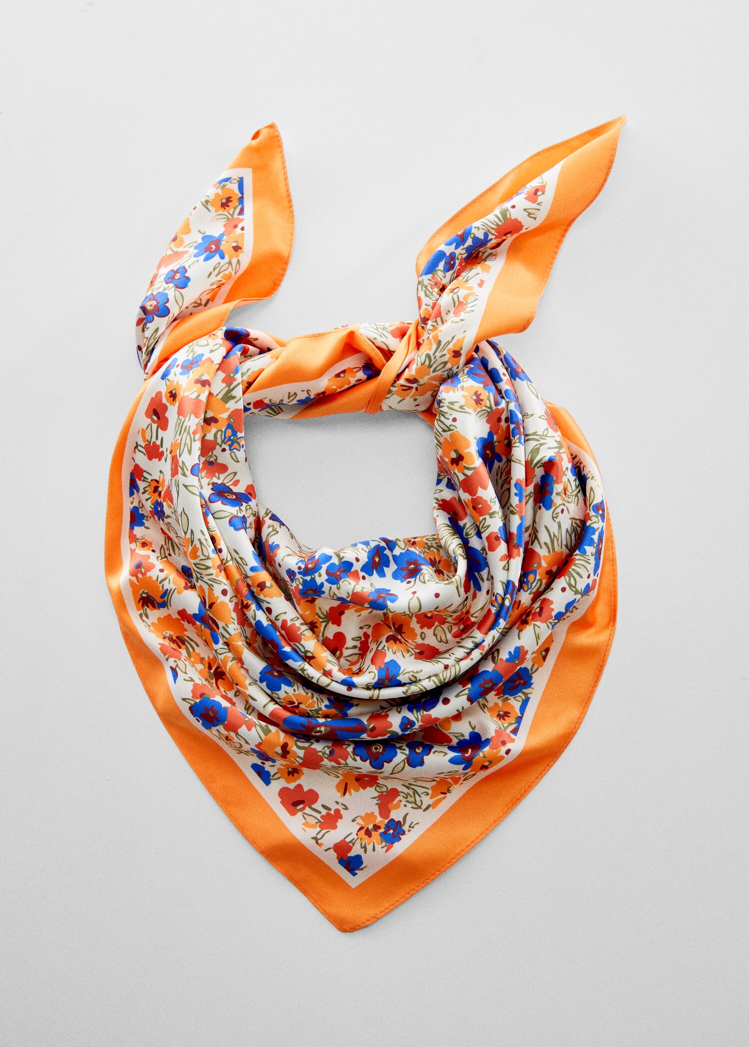 Floral printed scarf - Details of the article 1