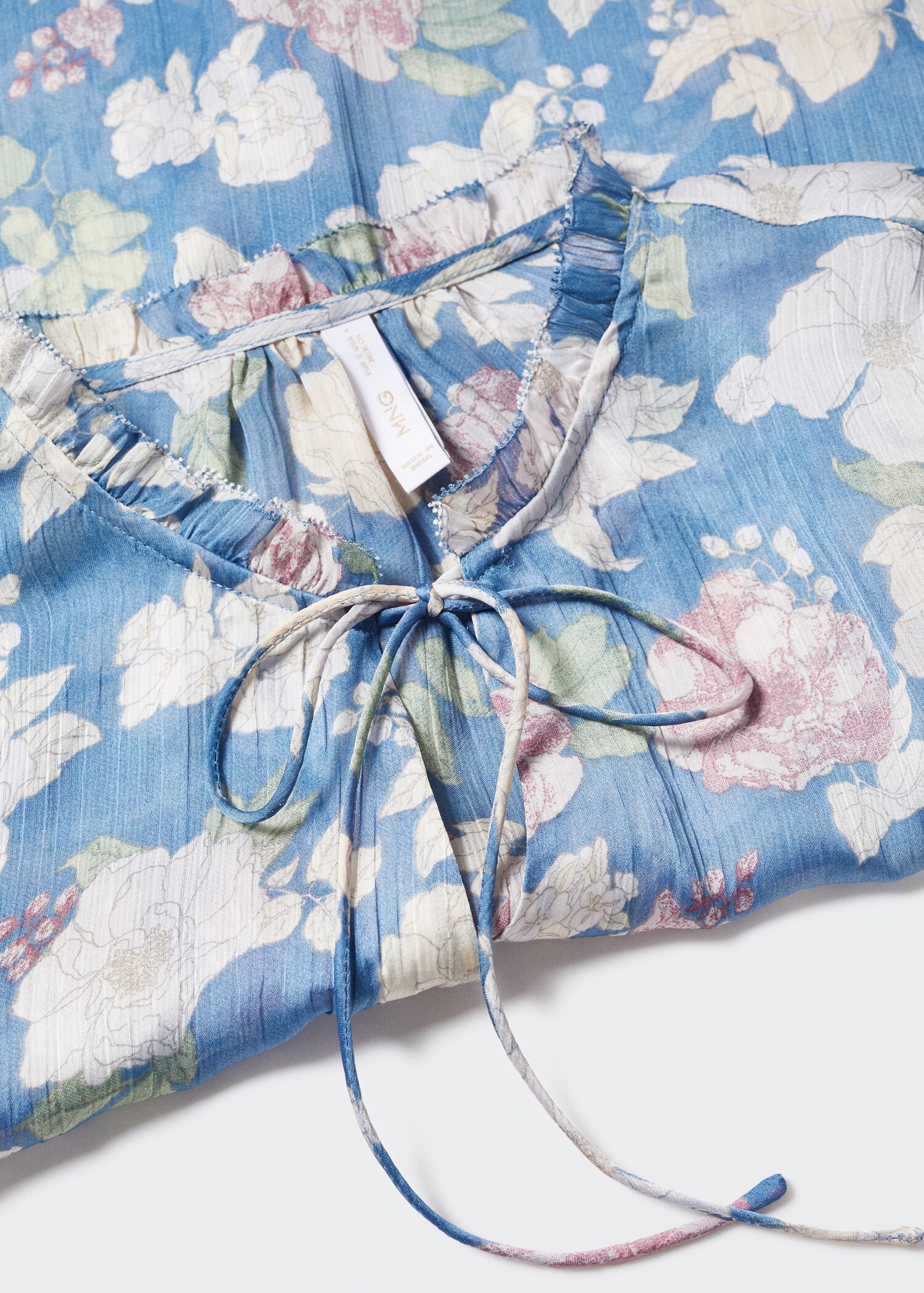 Blouse imprimé floral à nœud - Détail de l'article 8