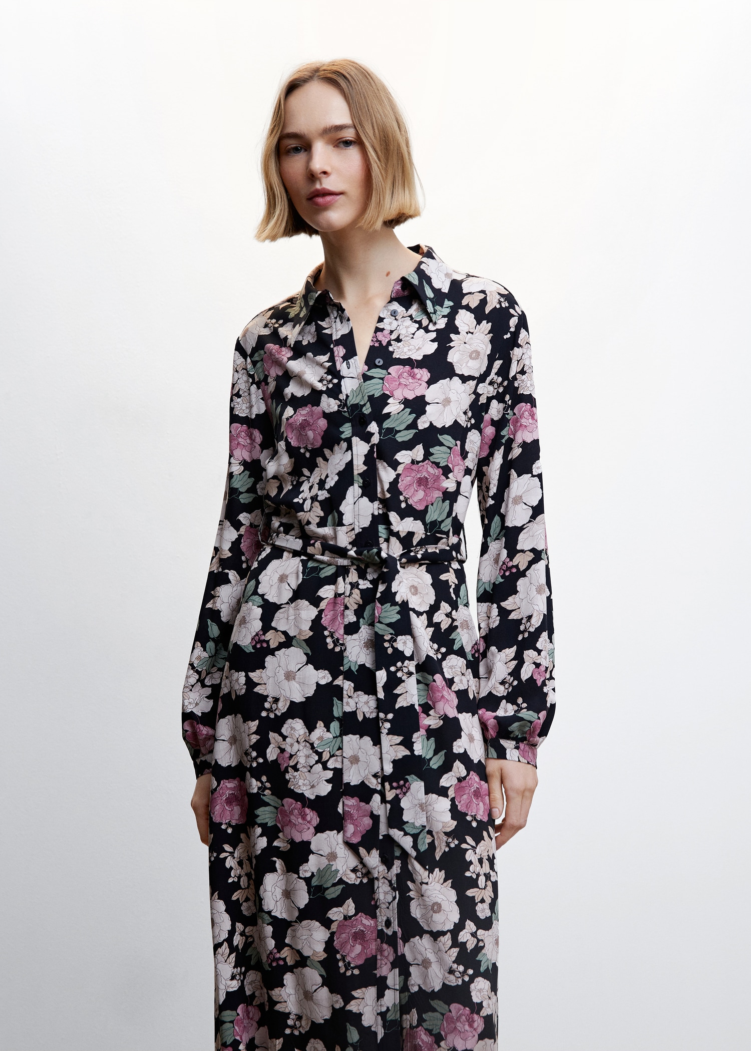 Chemise Longue Femme Mango Robe Chemise Robe Longue Mango Fleurie