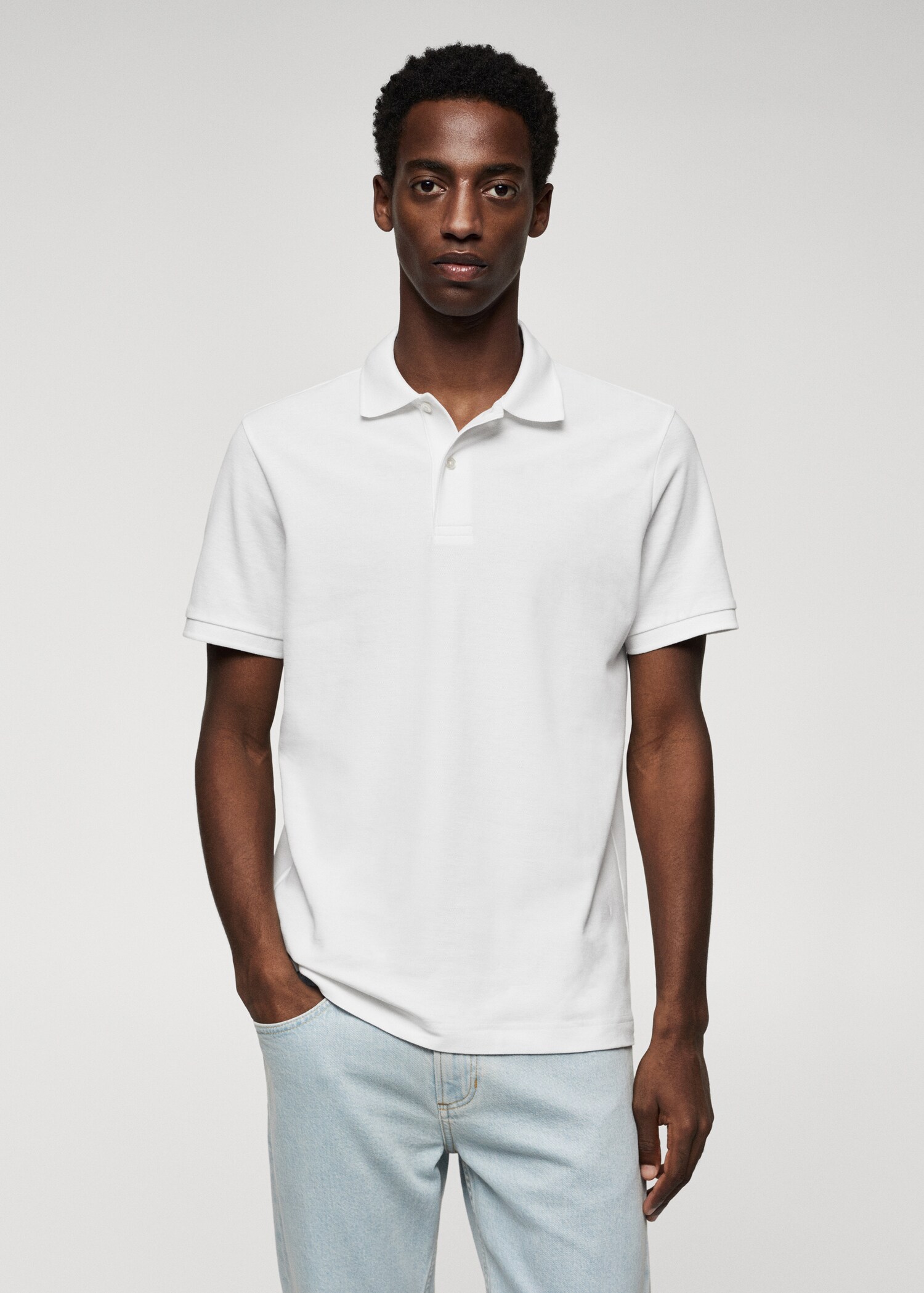 Polo coton piqué - Plan moyen