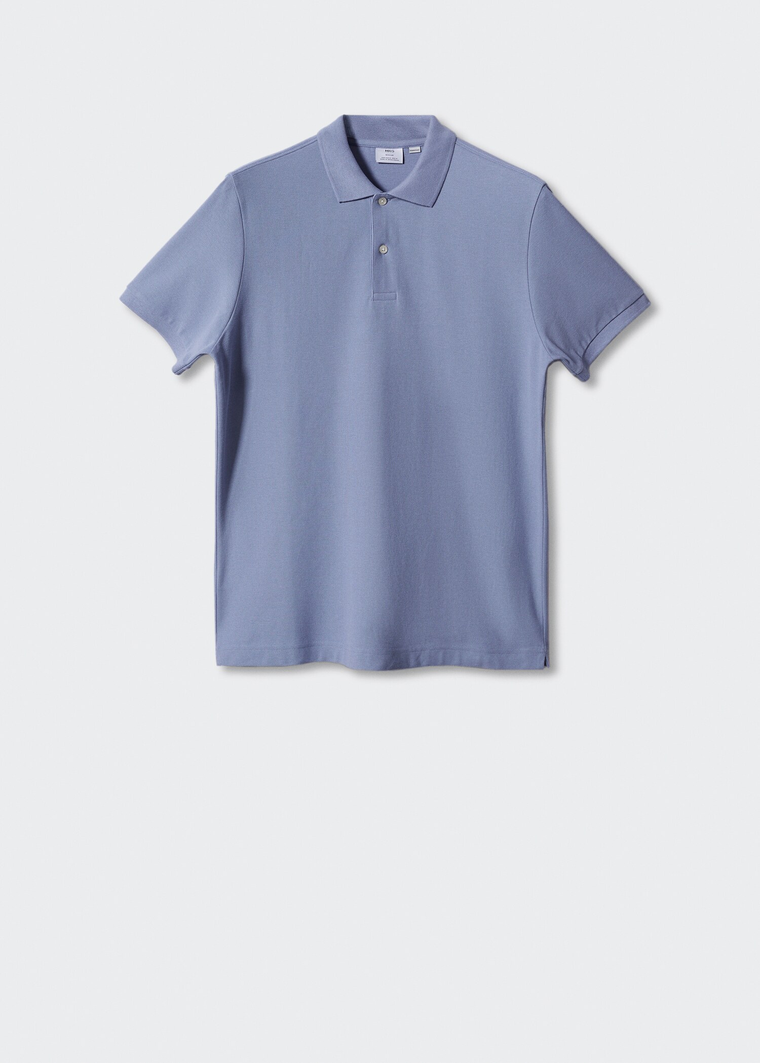 Cotton piqué polo shirt - Articol fără model