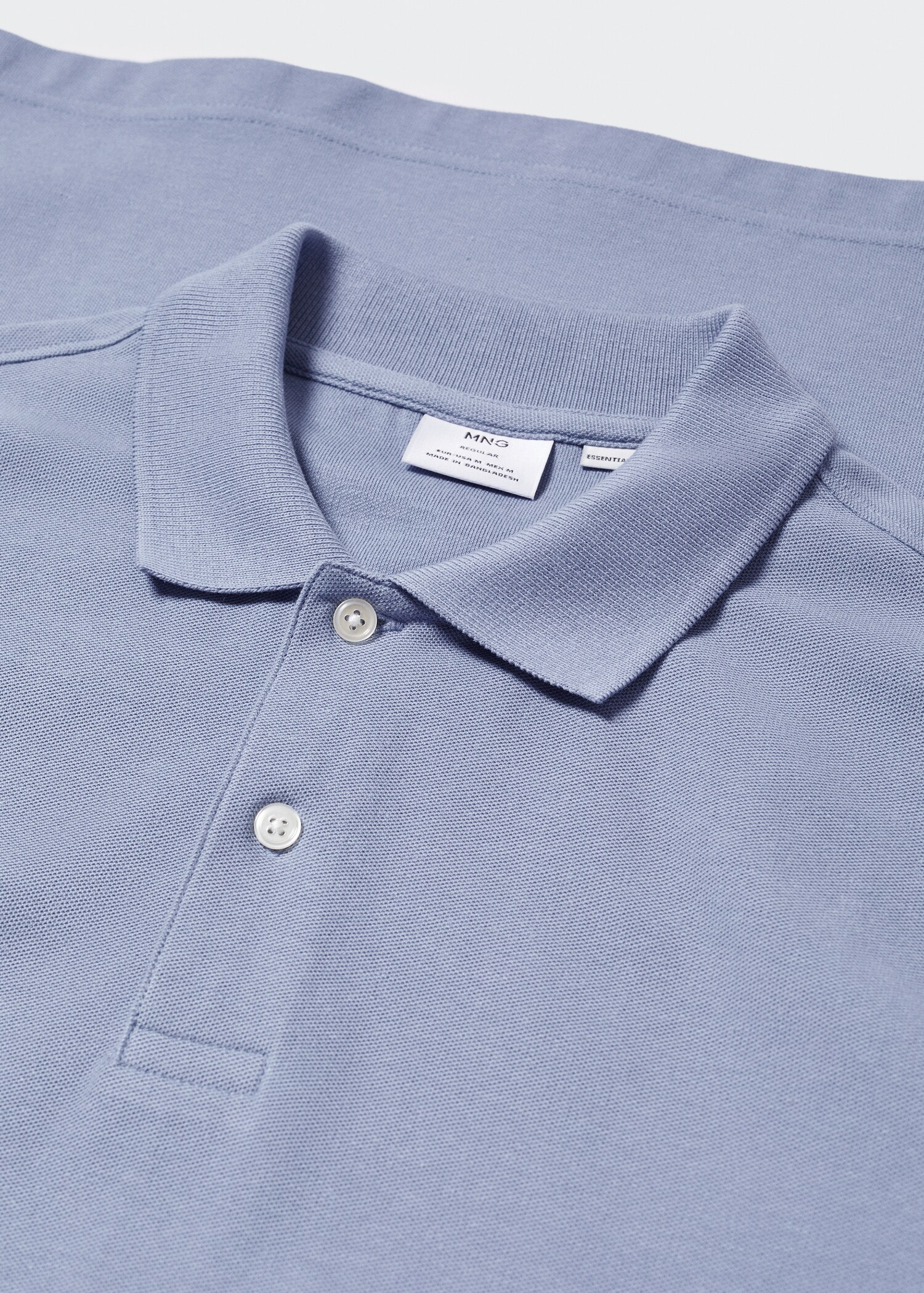 Cotton piqué polo shirt - Detaliu al articolului 8