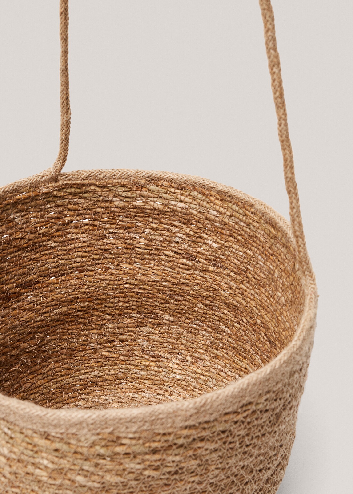 Hengende potte i naturfibre M - Artikkeldetalj 1