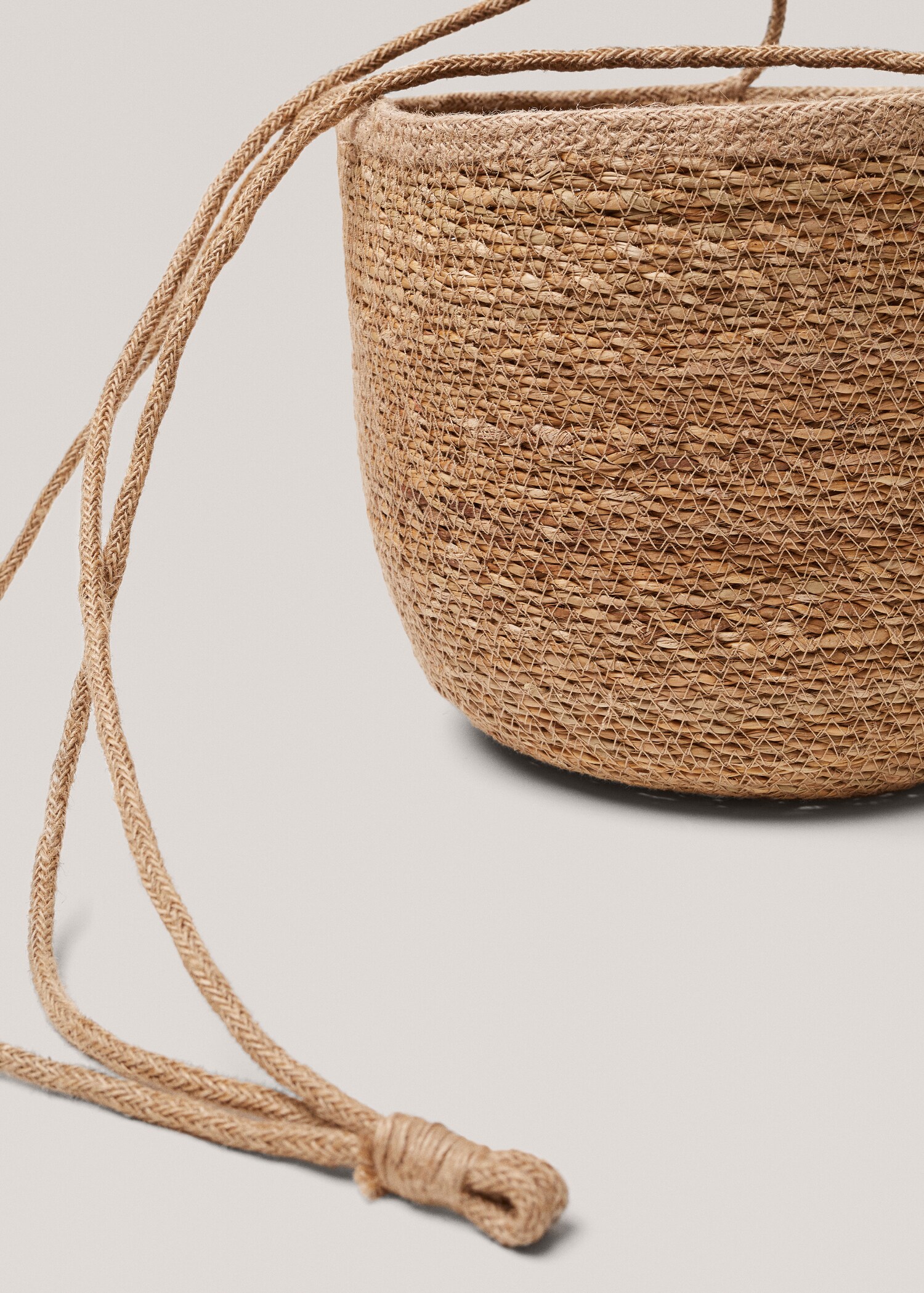 Hengende potte i naturfibre M - Artikkeldetalj 2