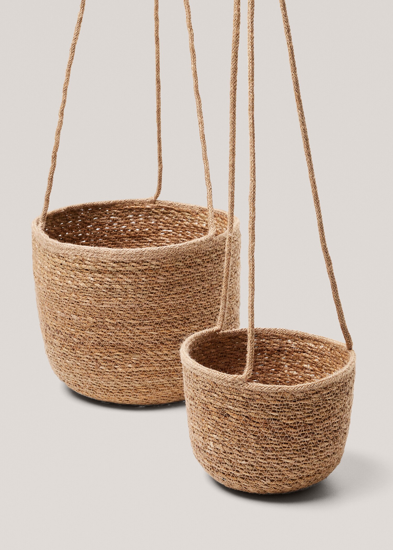 Hengende potte i naturfibre M - Artikkeldetalj 3