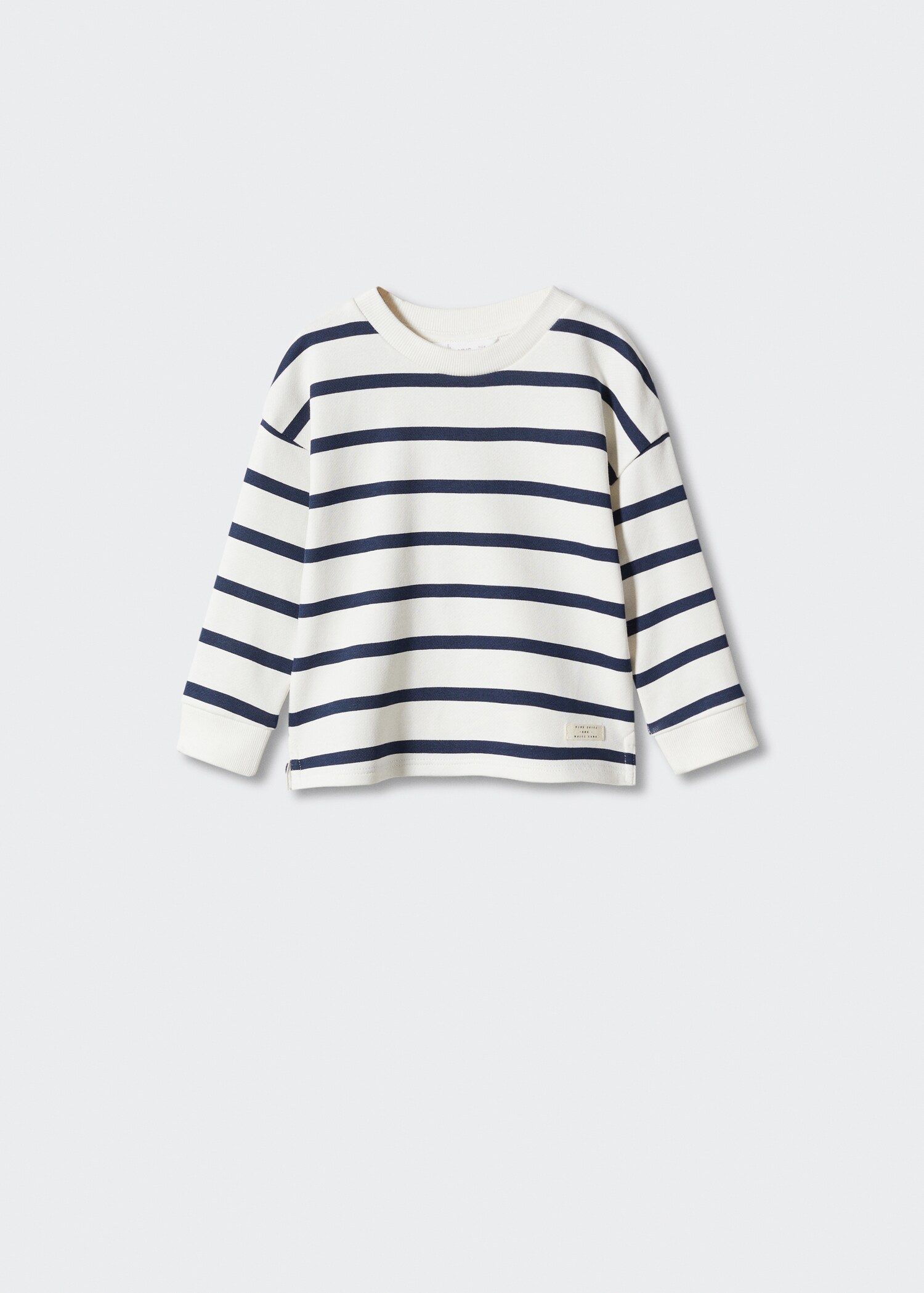 Striped cotton-blend sweatshirt - Article without model