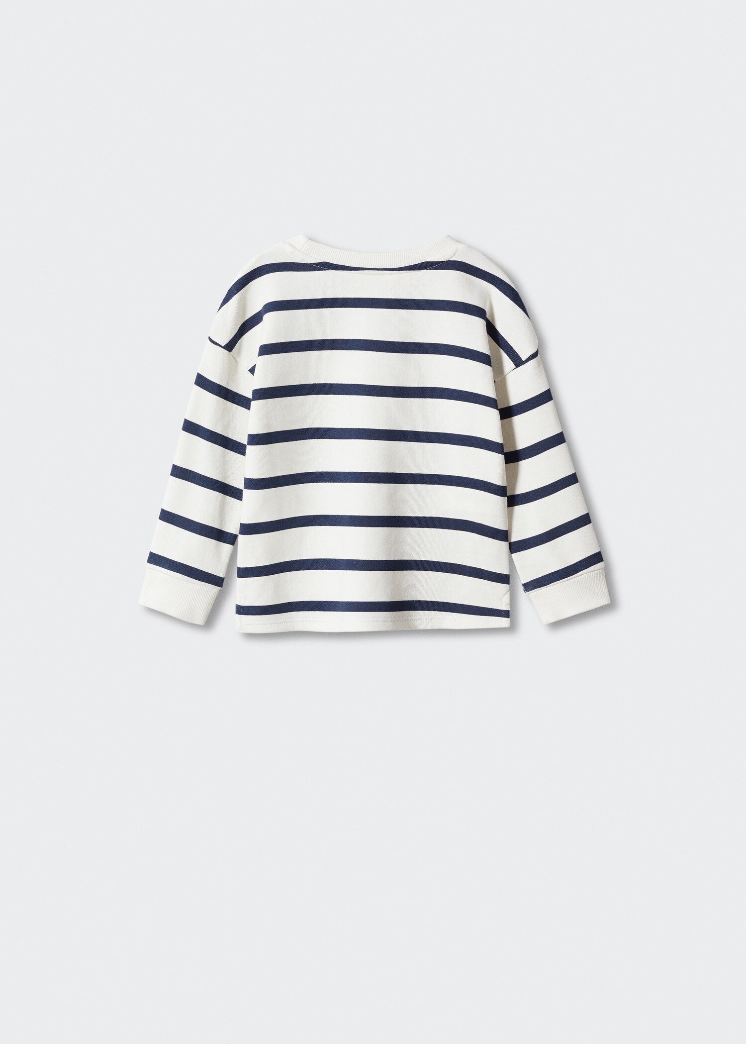 Striped cotton-blend sweatshirt - Reverse of the article