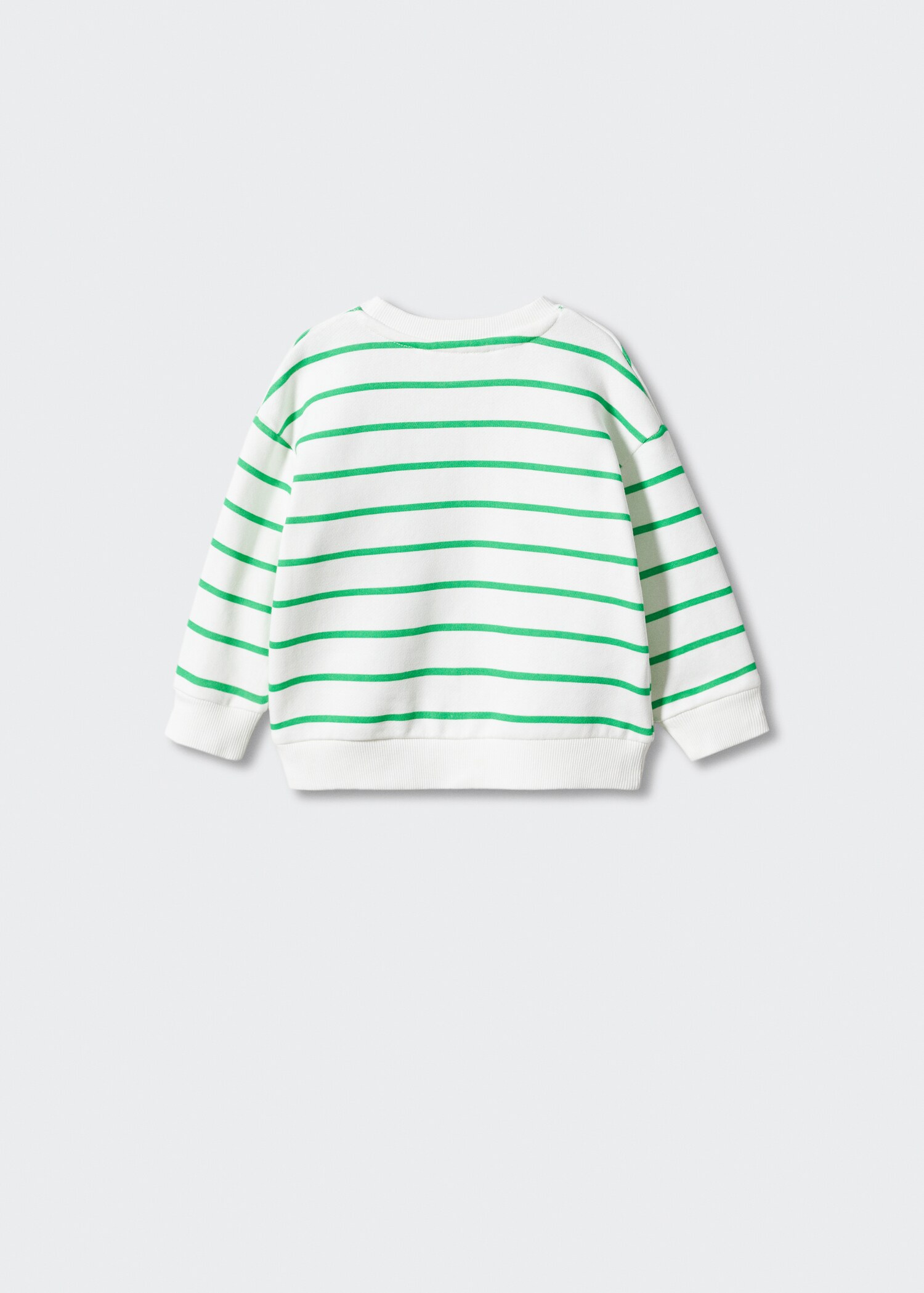 Striped cotton-blend sweatshirt - Зворотна сторона товару