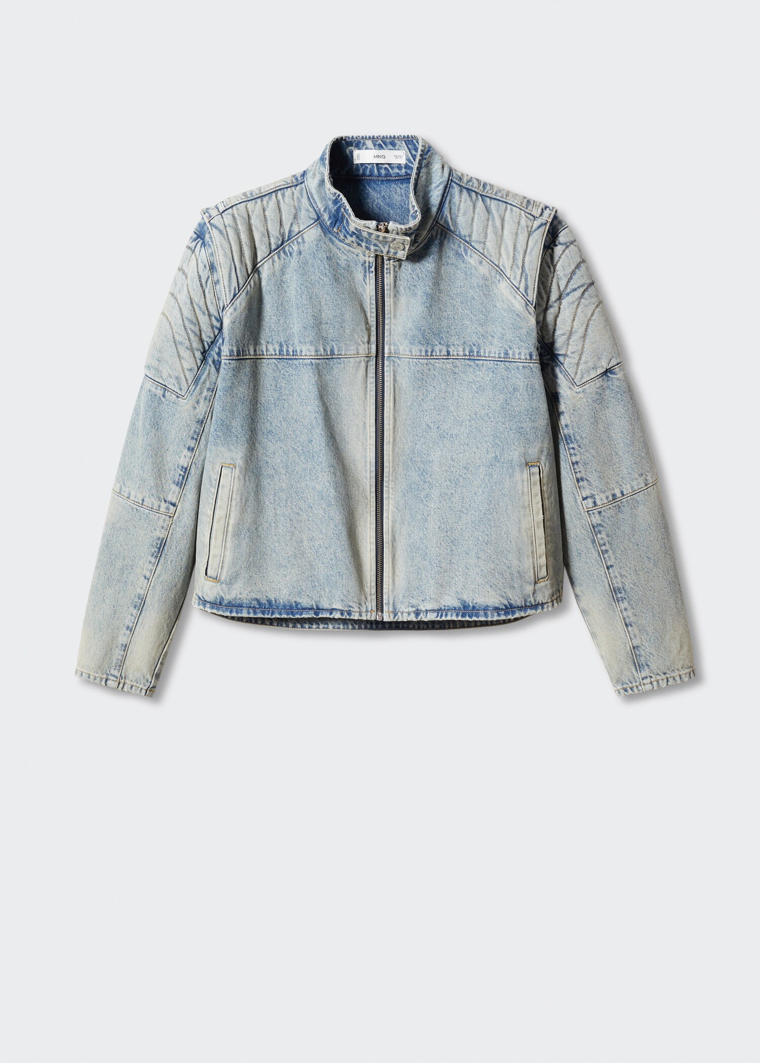 Denimjakke i biker-stil - Artikkel uten modell