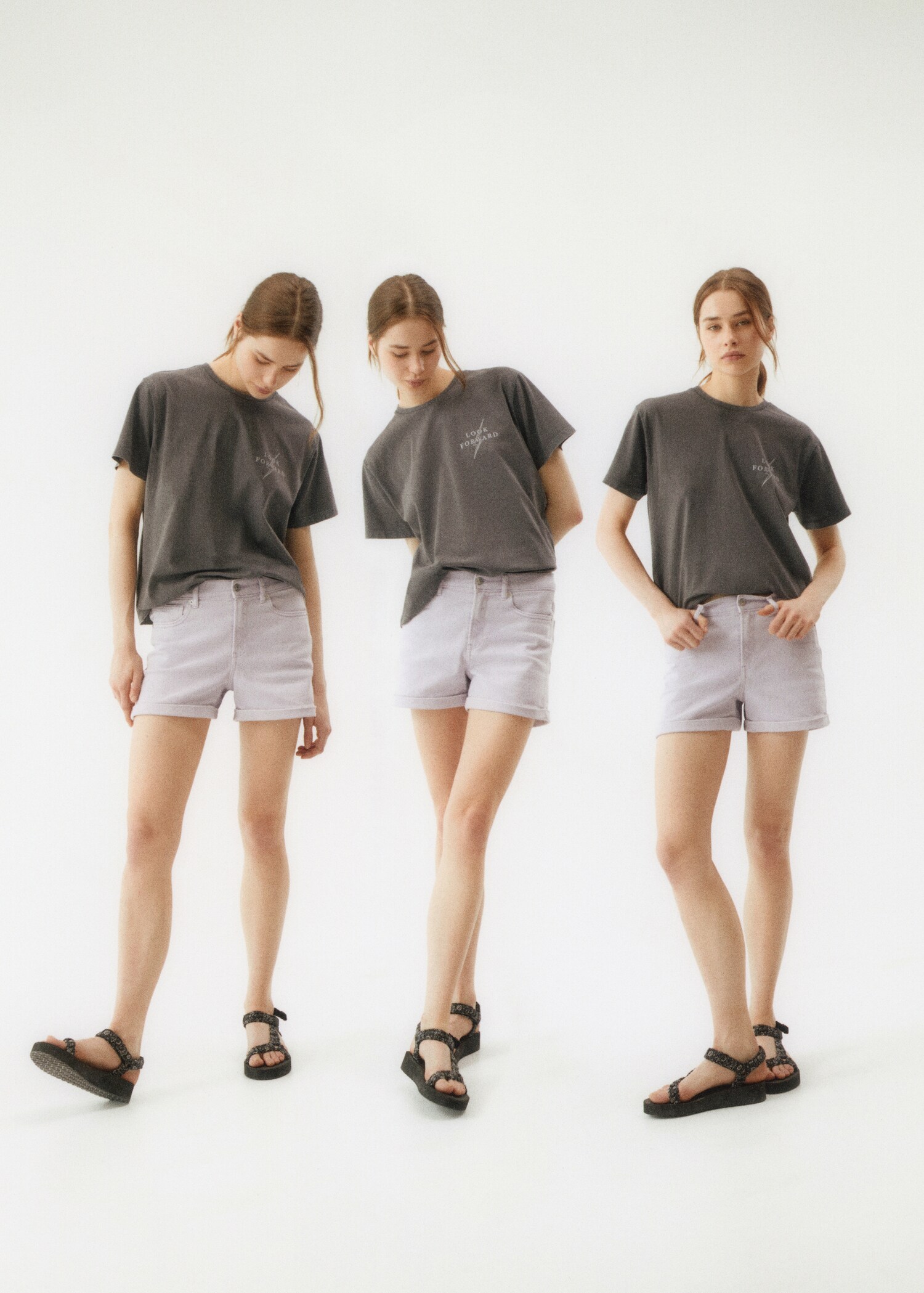 Jeans-Shorts mit mittlerer Bundhöhe - Detail des Artikels 5