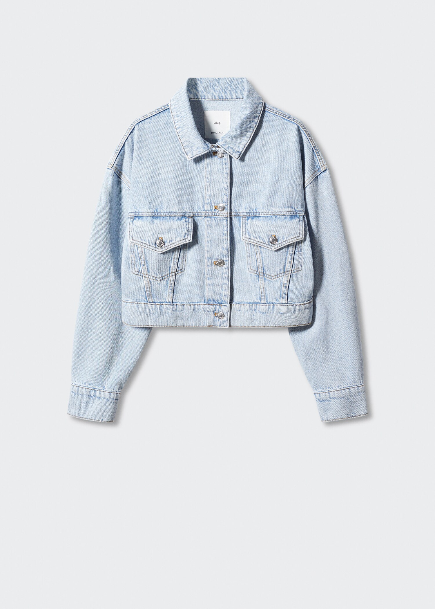 Blouson jean crop  - Article sans modèle