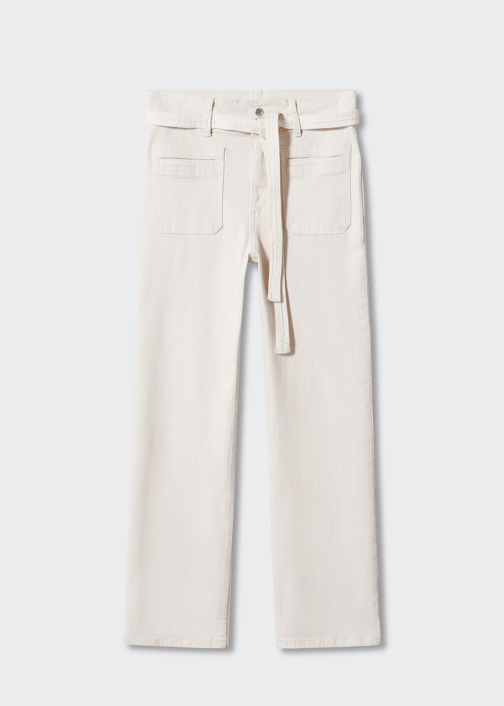 Straight-leg jeans with bow detail - Women | MANGO Montenegro