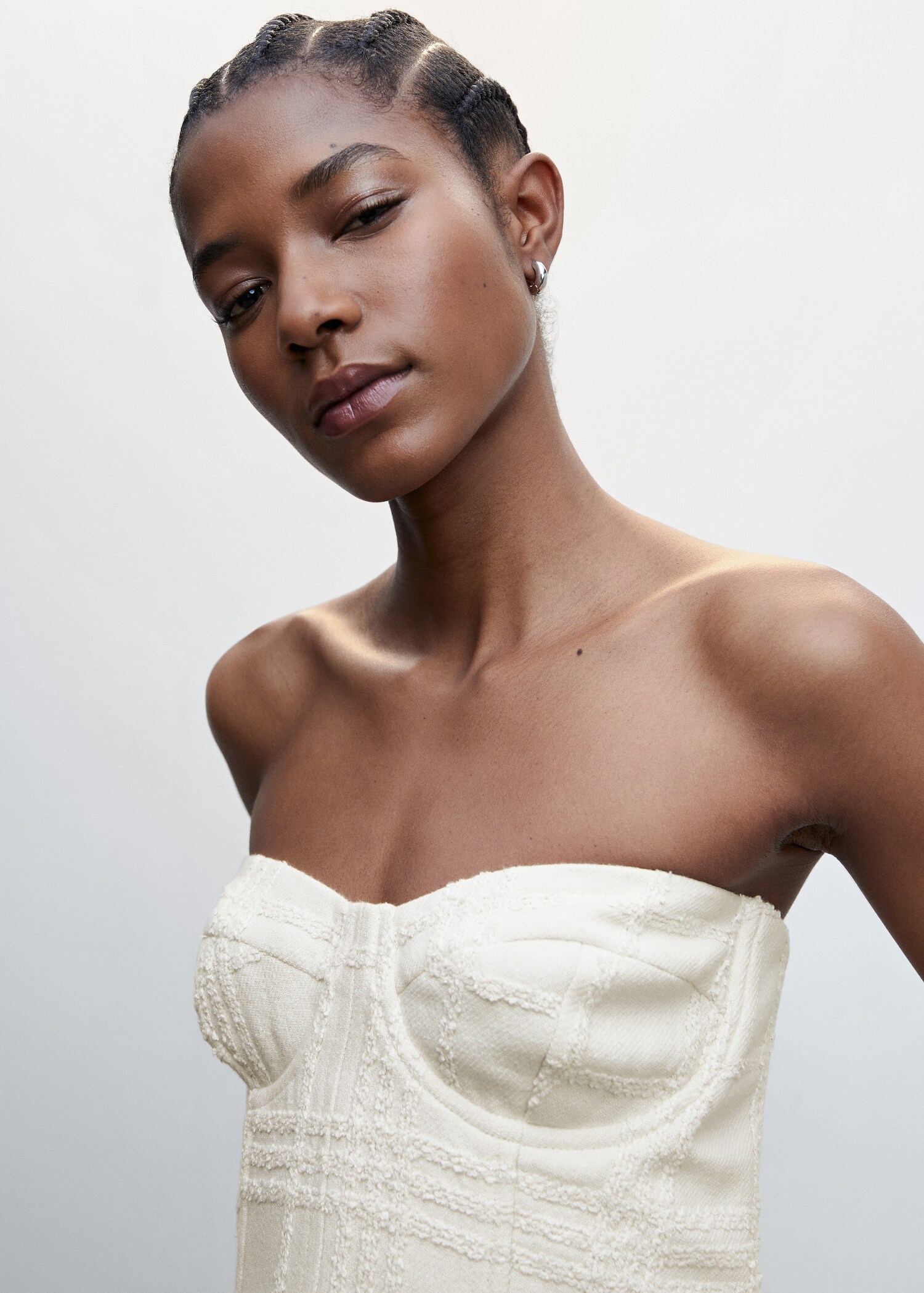 Top style corset texturé - Détail de l'article 1