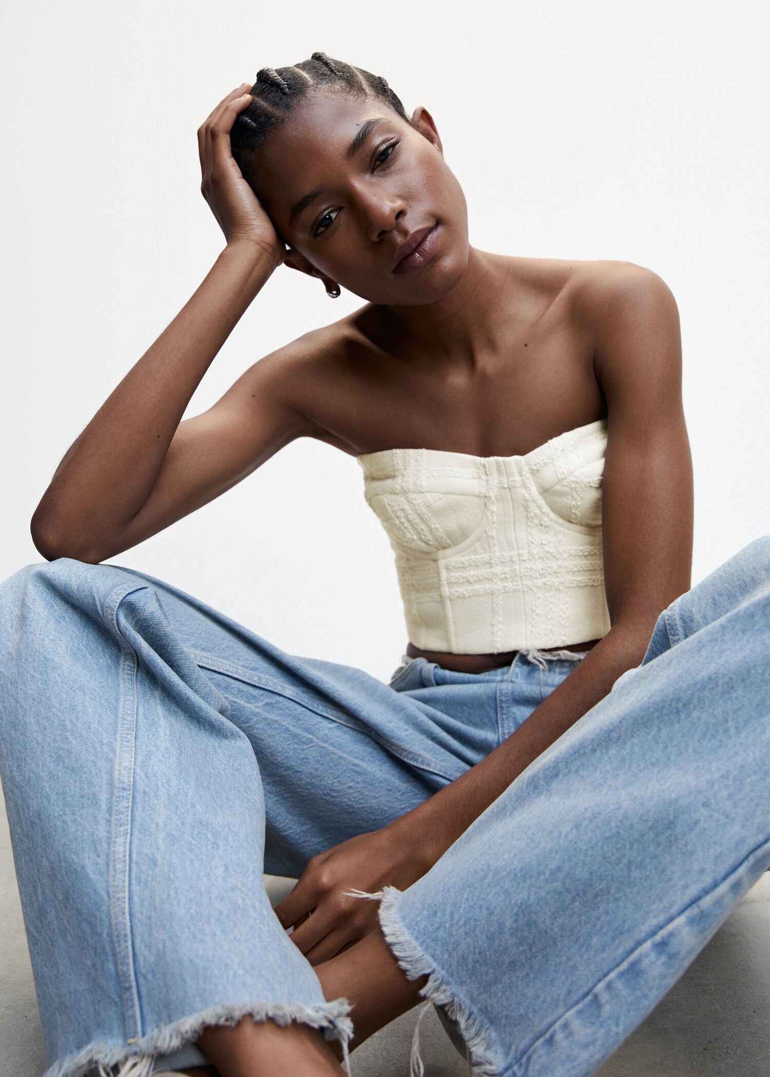 Top style corset texturé - Détail de l'article 2