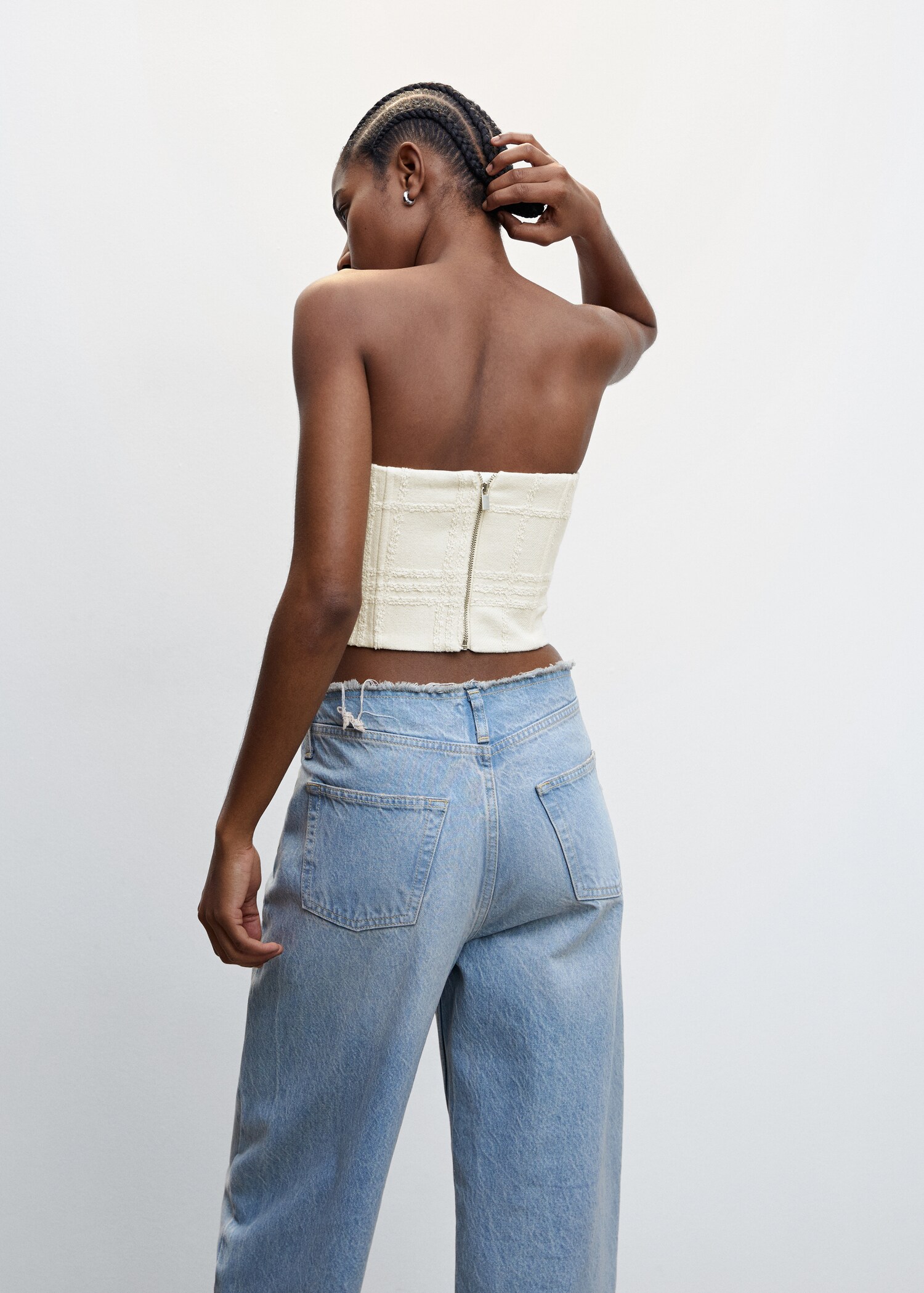 Top style corset texturé - Verso de l’article